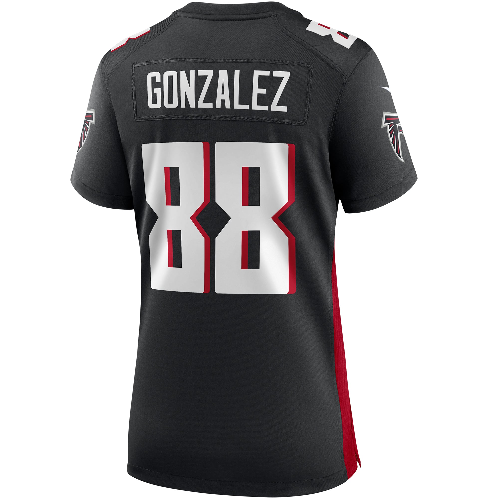 Tony Gonzalez Atlanta Falcons Women's Game Retired Player Jersey - Black - Image 4