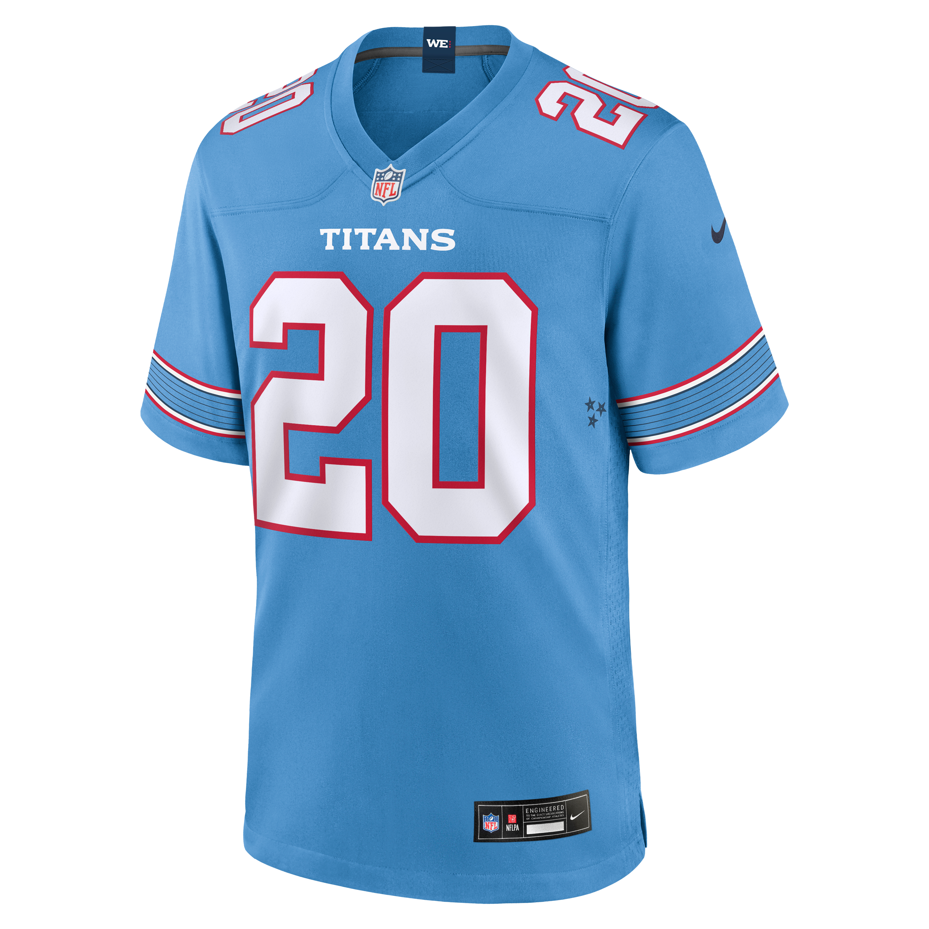 Tony Pollard Tennessee Titans Game Jersey - Light Blue - Image 3