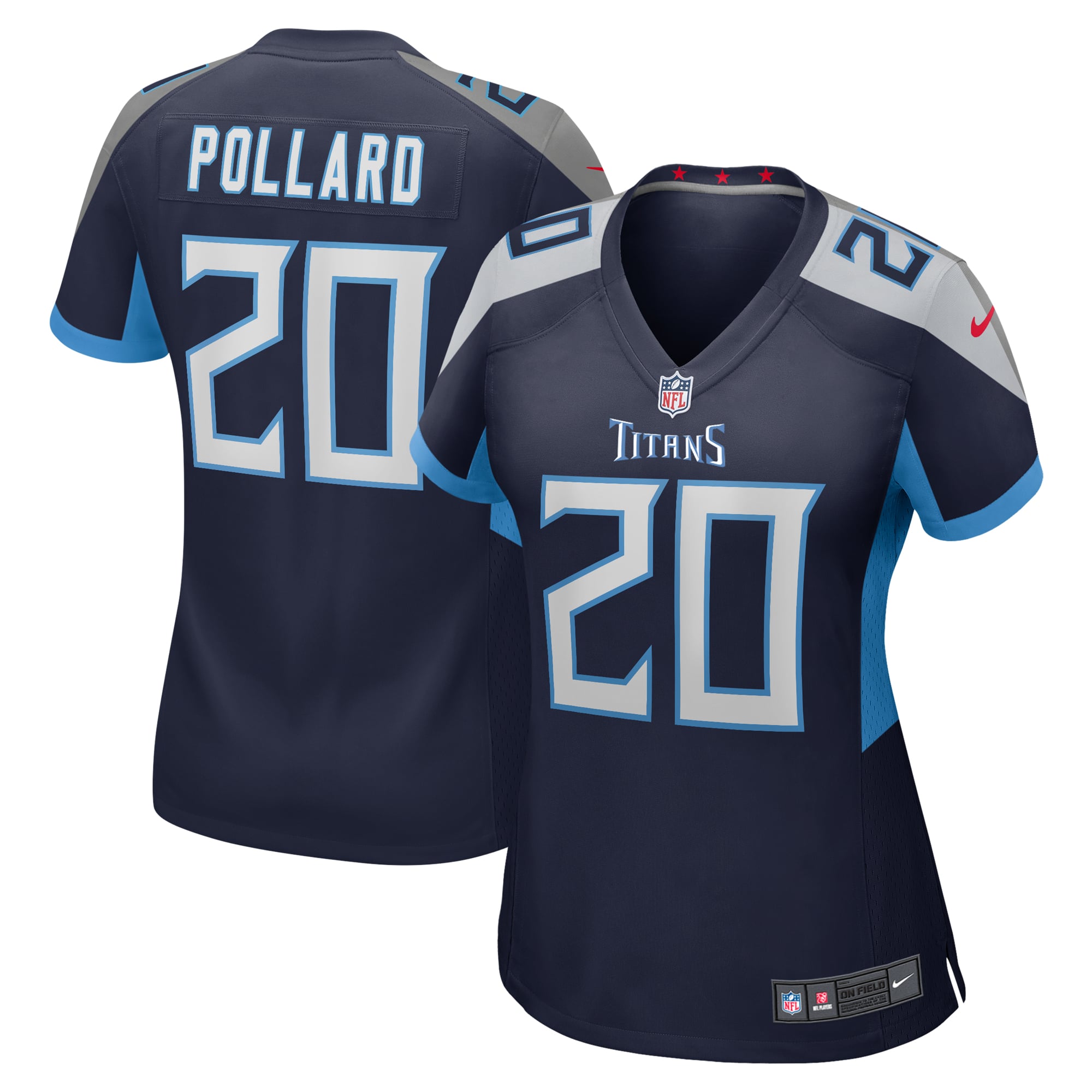 Tony Pollard Tennessee Titans Women's Game Player Jersey - Navy - Image 2