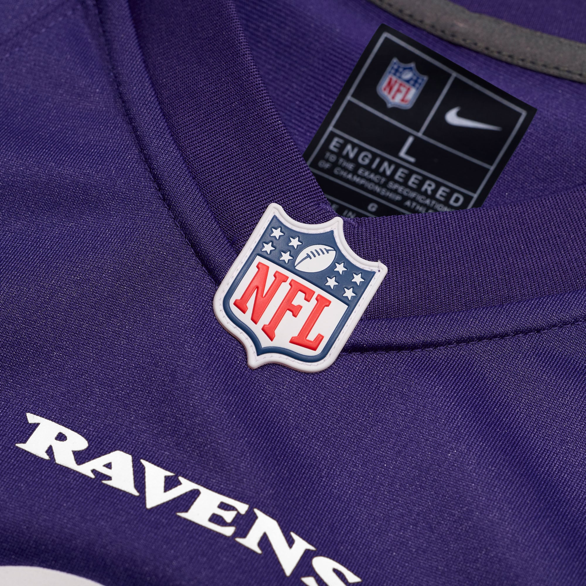 Tony Siragusa Baltimore Ravens Game Retired Player Jersey - Purple - Image 5