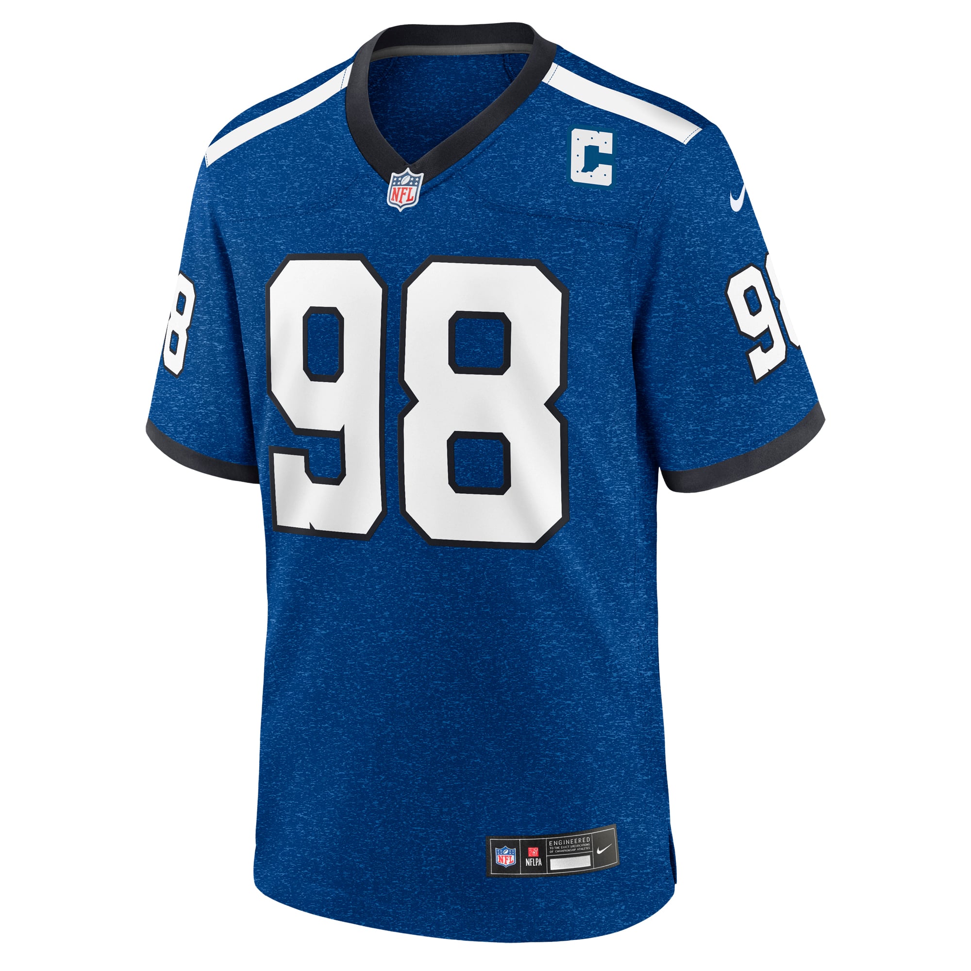 Tony Siragusa Indianapolis Colts Game Retired Player Jersey - Blue - Image 3