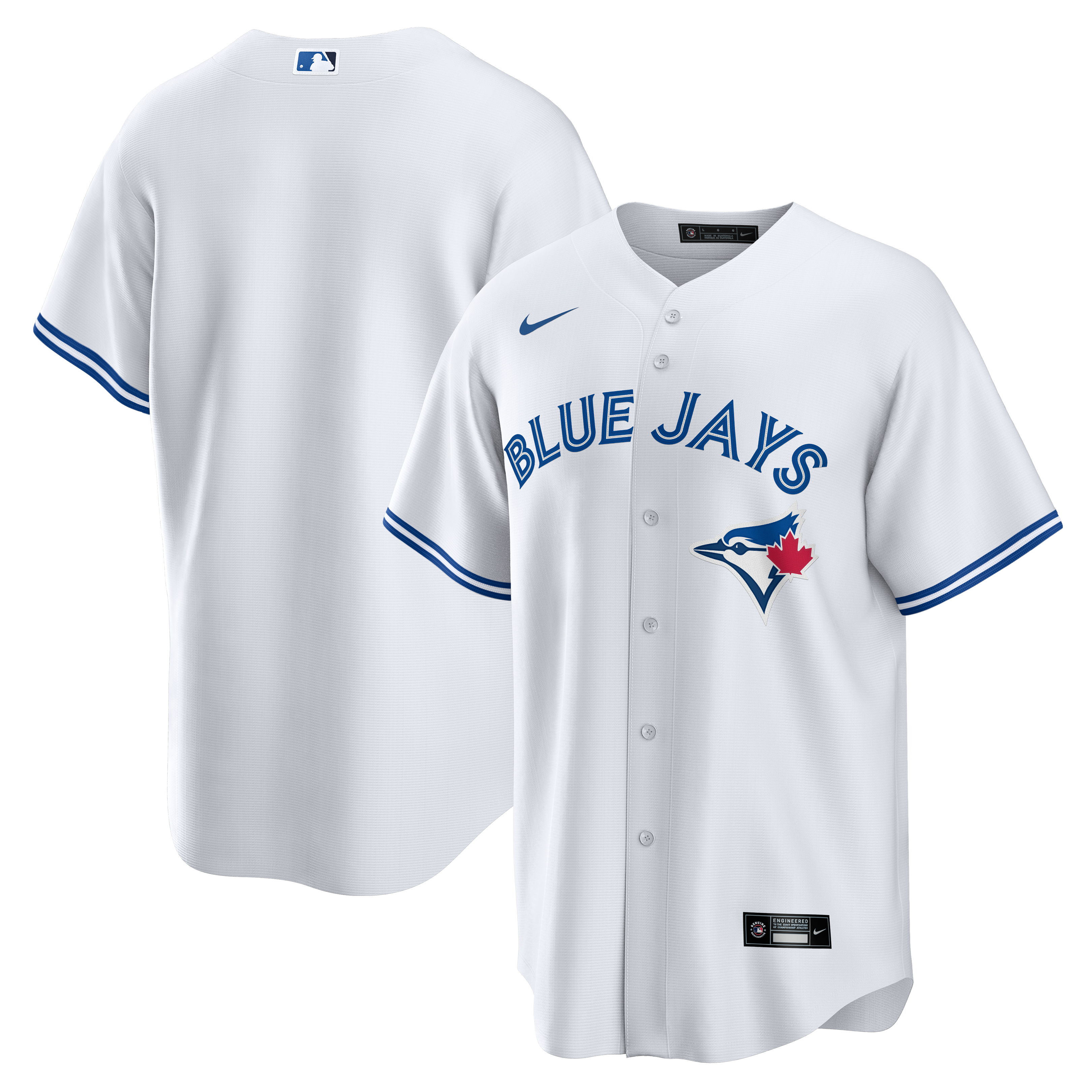 Toronto Blue Jays Home Big & Tall Jersey - White - Image 2