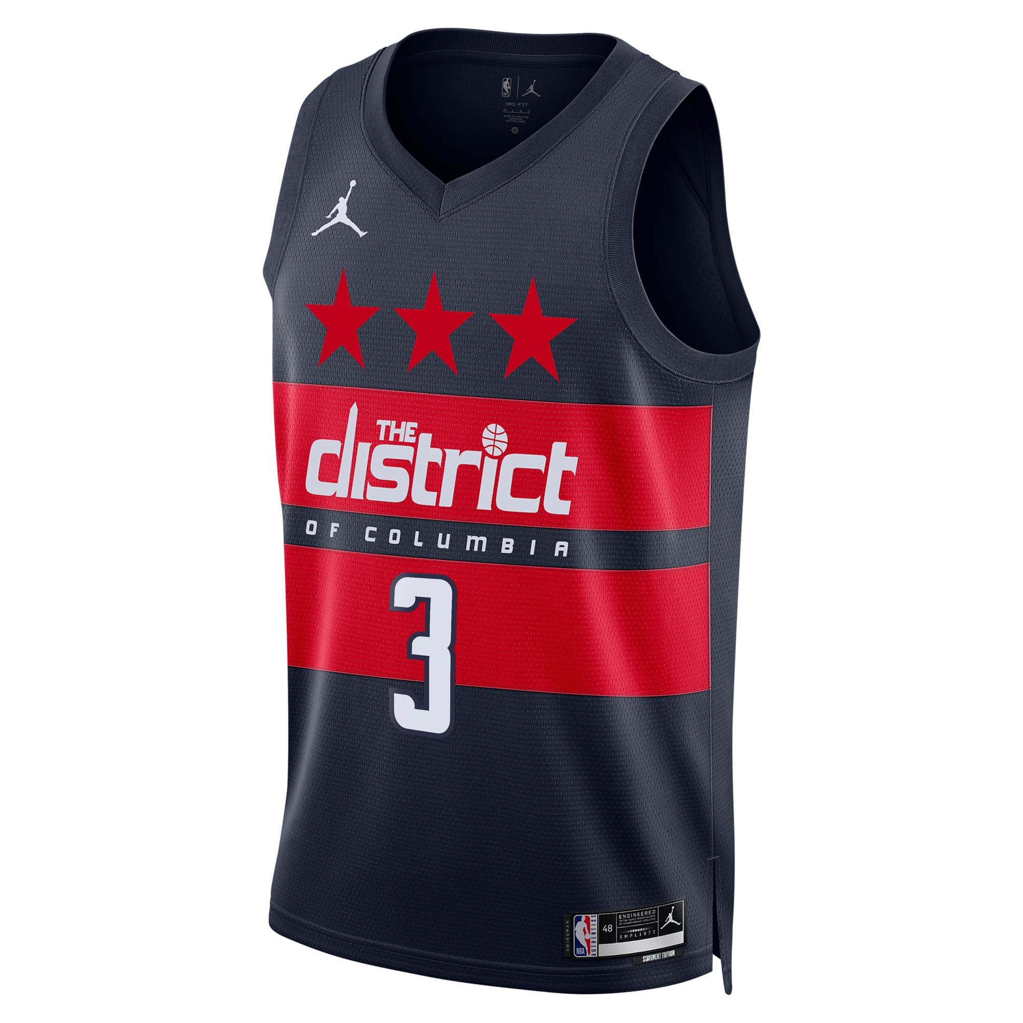 Trae Young Washington Wizards Jordan Brand Unisex Swingman Jersey - Statement Edition - Navy - Image 3