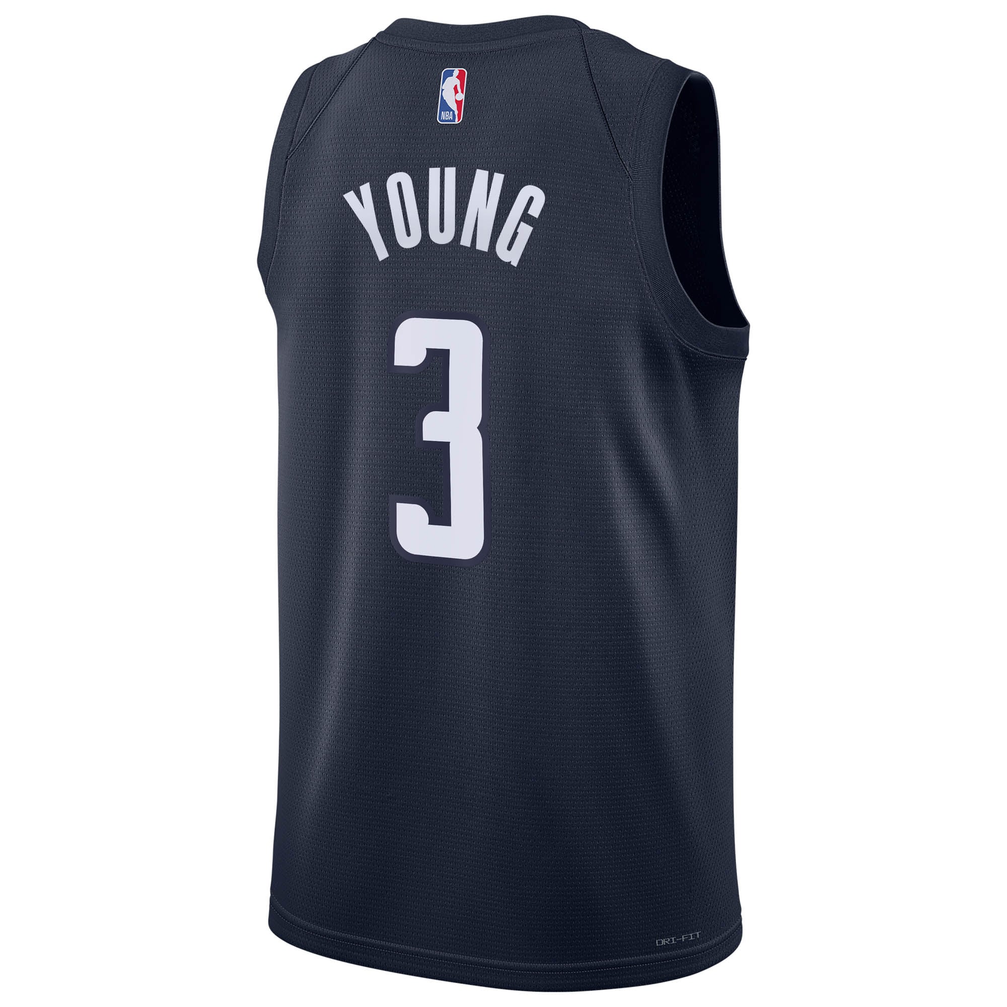 Trae Young Washington Wizards Jordan Brand Unisex Swingman Jersey - Statement Edition - Navy - Image 4
