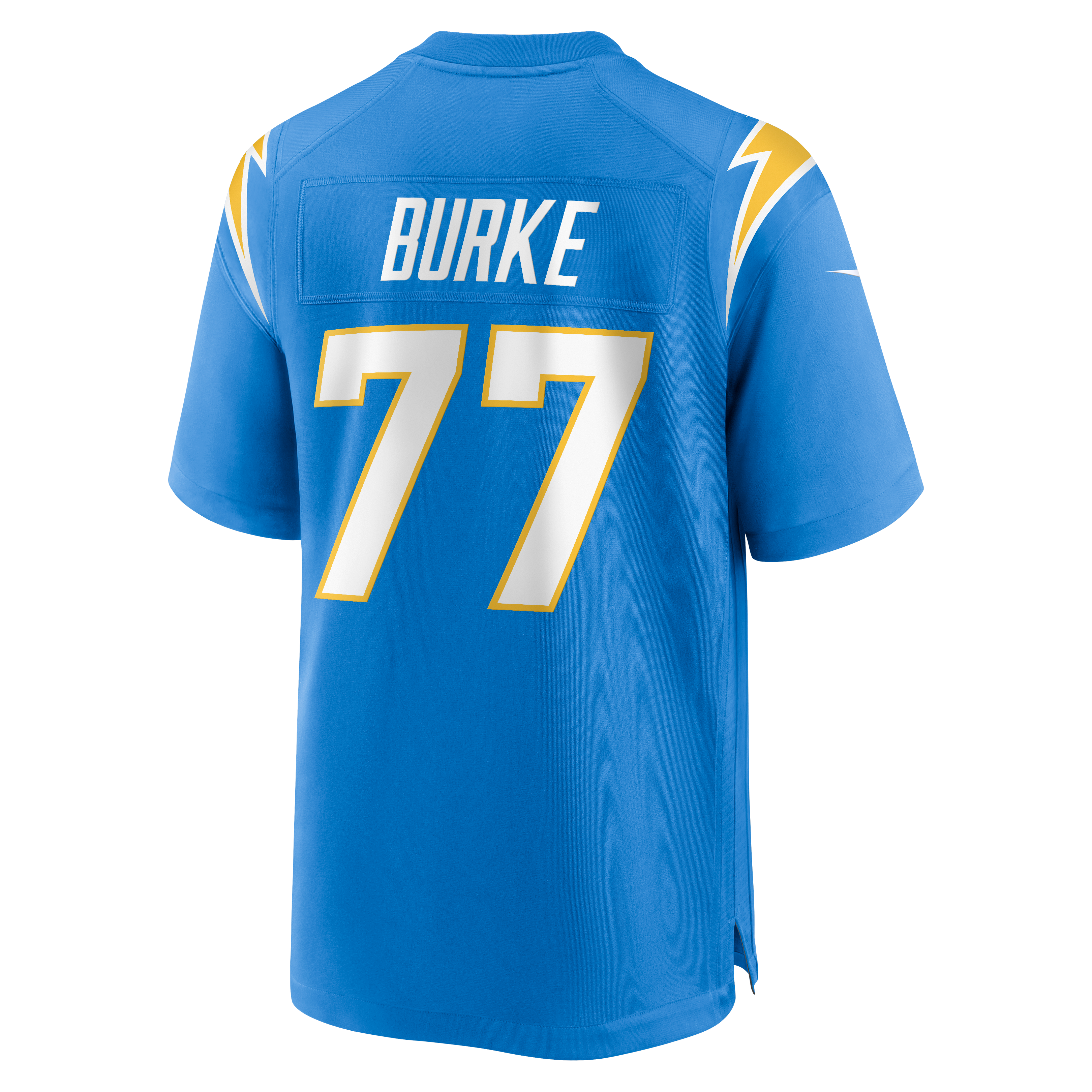 Travis Burke Los Angeles Chargers Team Game Jersey - Powder Blue - Image 6