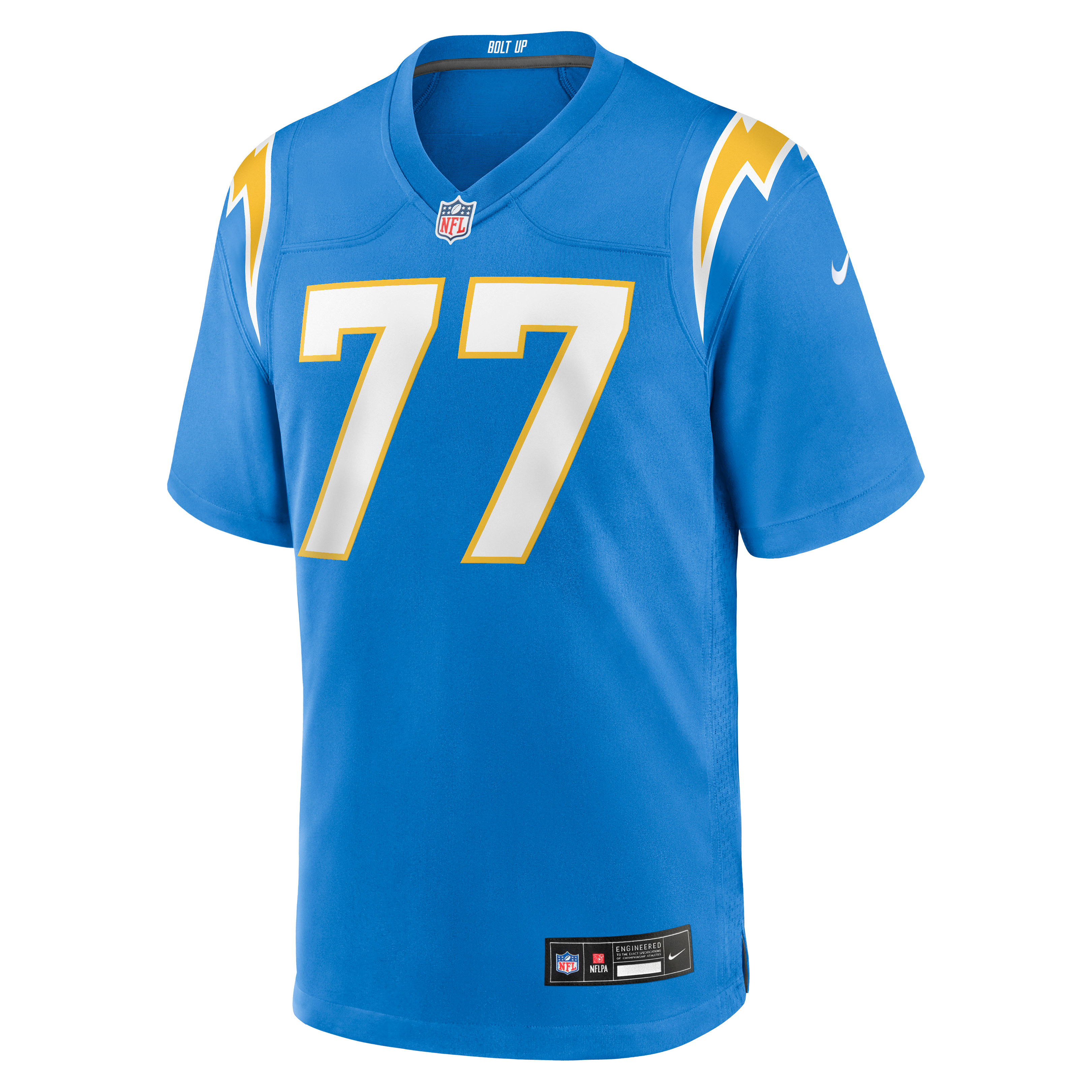 Travis Burke Los Angeles Chargers Team Game Jersey - Powder Blue - Image 5