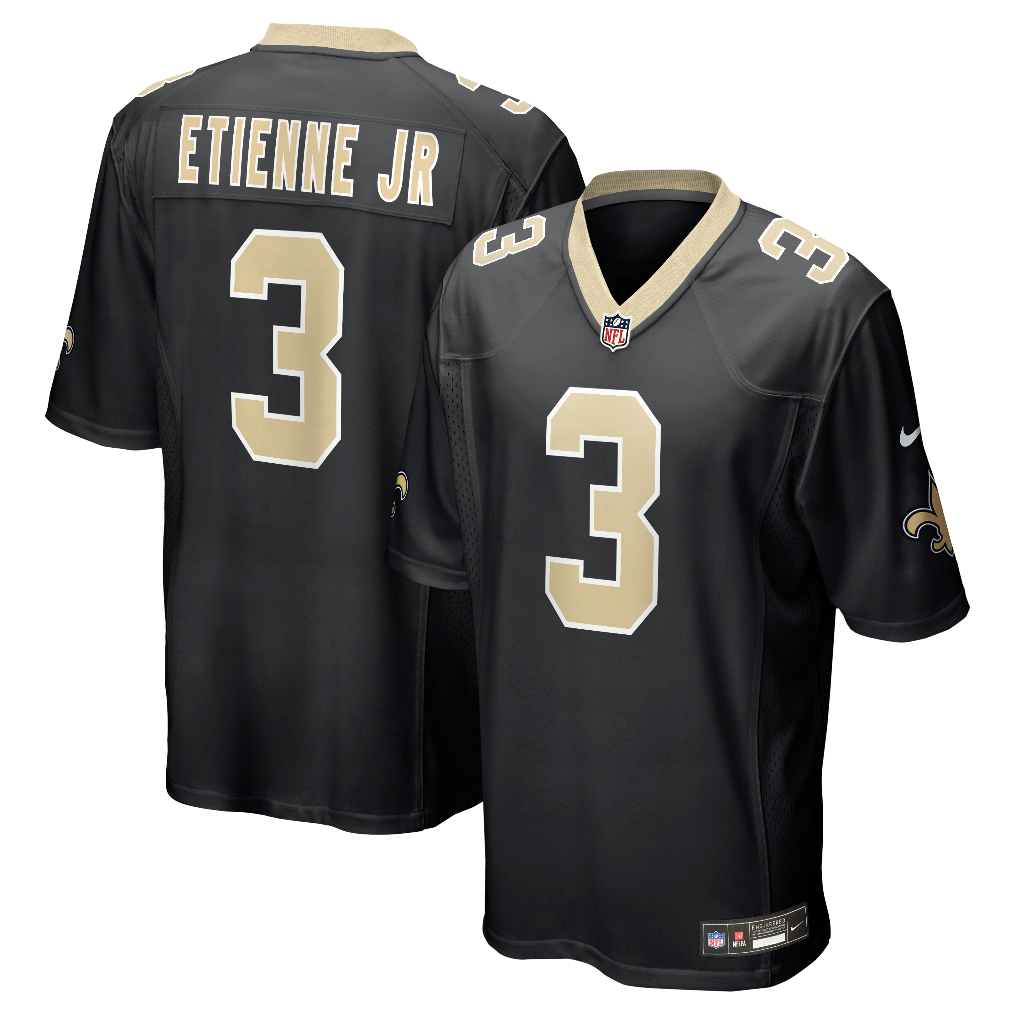 Travis Etienne Jr New Orleans Saints Game Jersey - Black