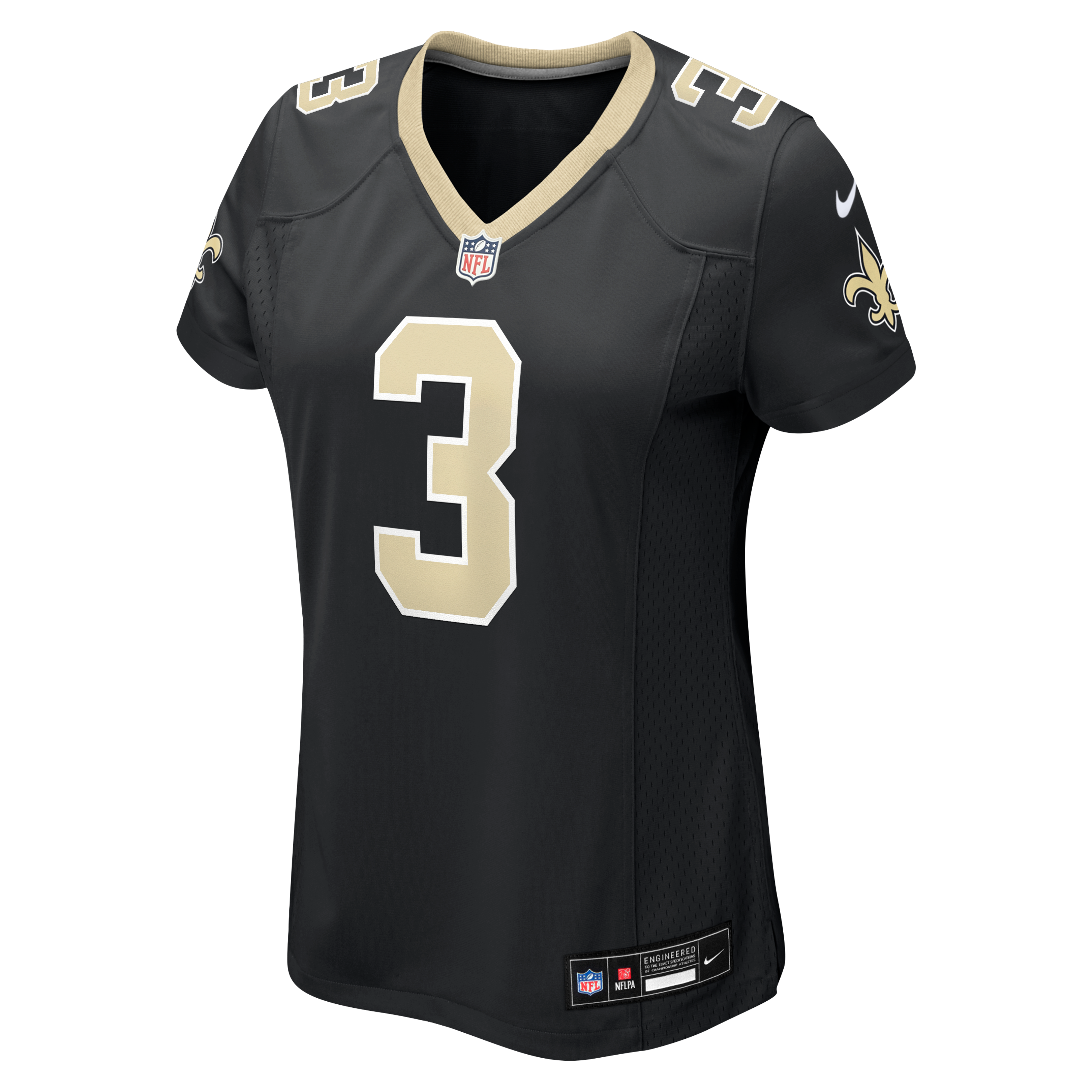 Travis Etienne Jr New Orleans Saints Women's Team Game Jersey - Black - Image 7