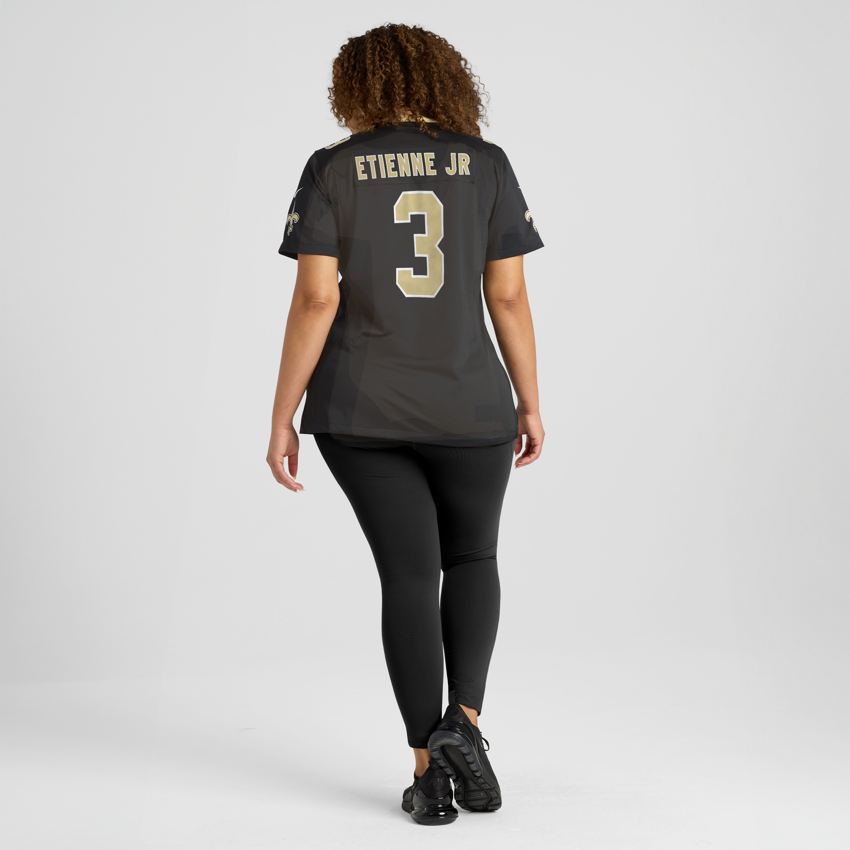 Travis Etienne Jr New Orleans Saints Women's Team Game Jersey - Black - Image 6
