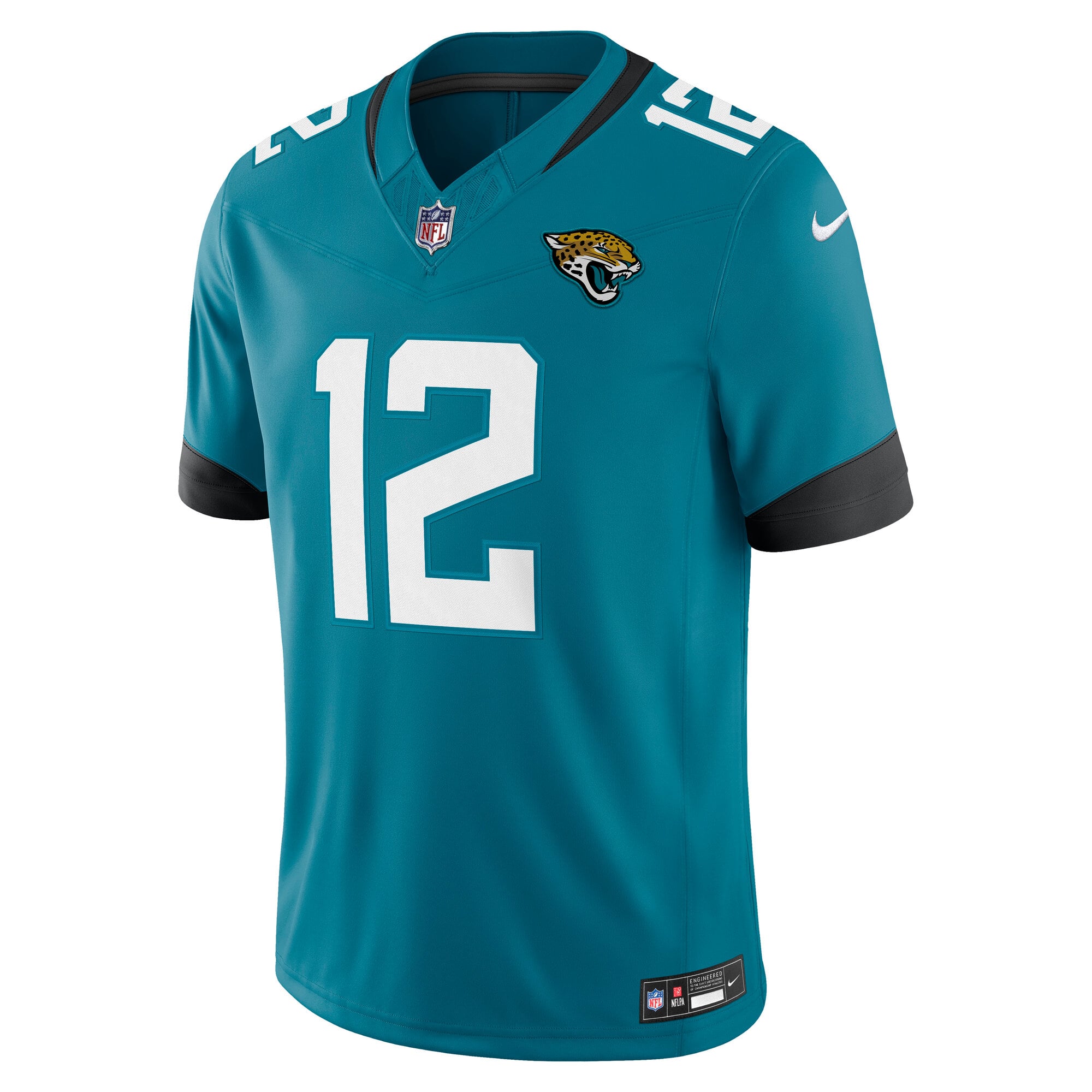 Travis Hunter Jacksonville Jaguars Team Vapor F.U.S.E. Stitched Limited Jersey - Teal - Image 3