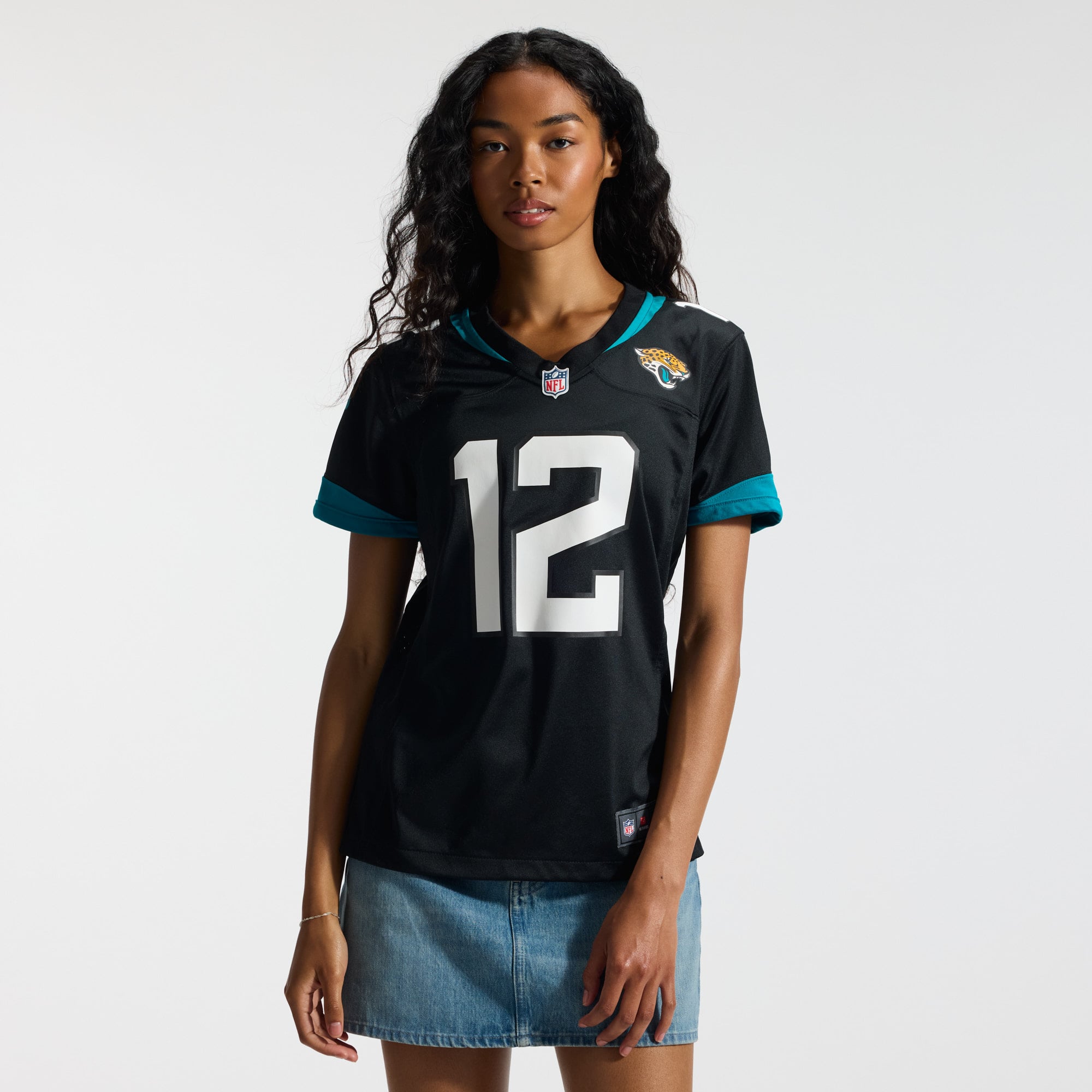 Travis Hunter Jacksonville Jaguars Women's Alternate Game Jersey - Black - Black - Image 4