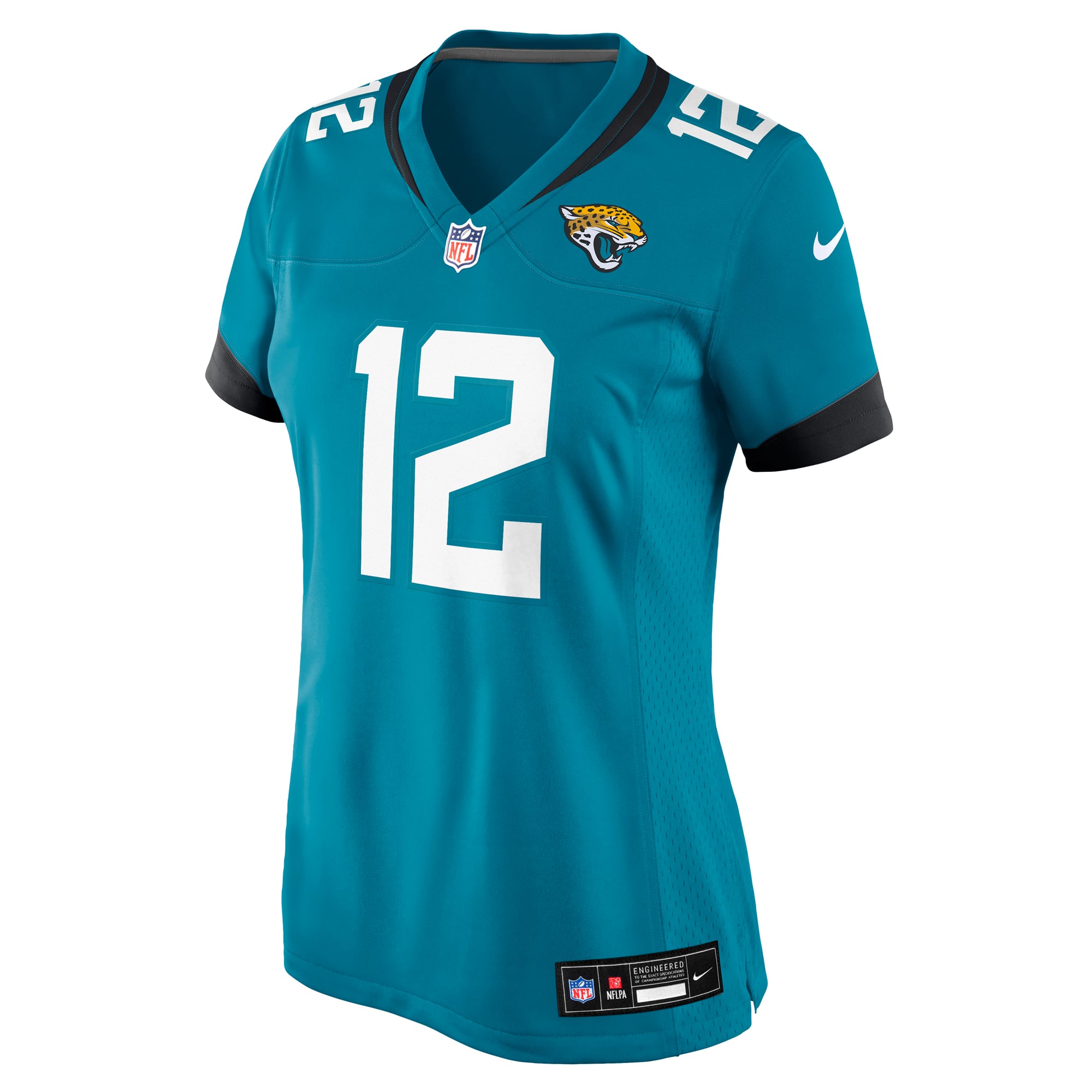 Travis Hunter Jacksonville Jaguars Women's Game Jersey - White - Teal - Image 3