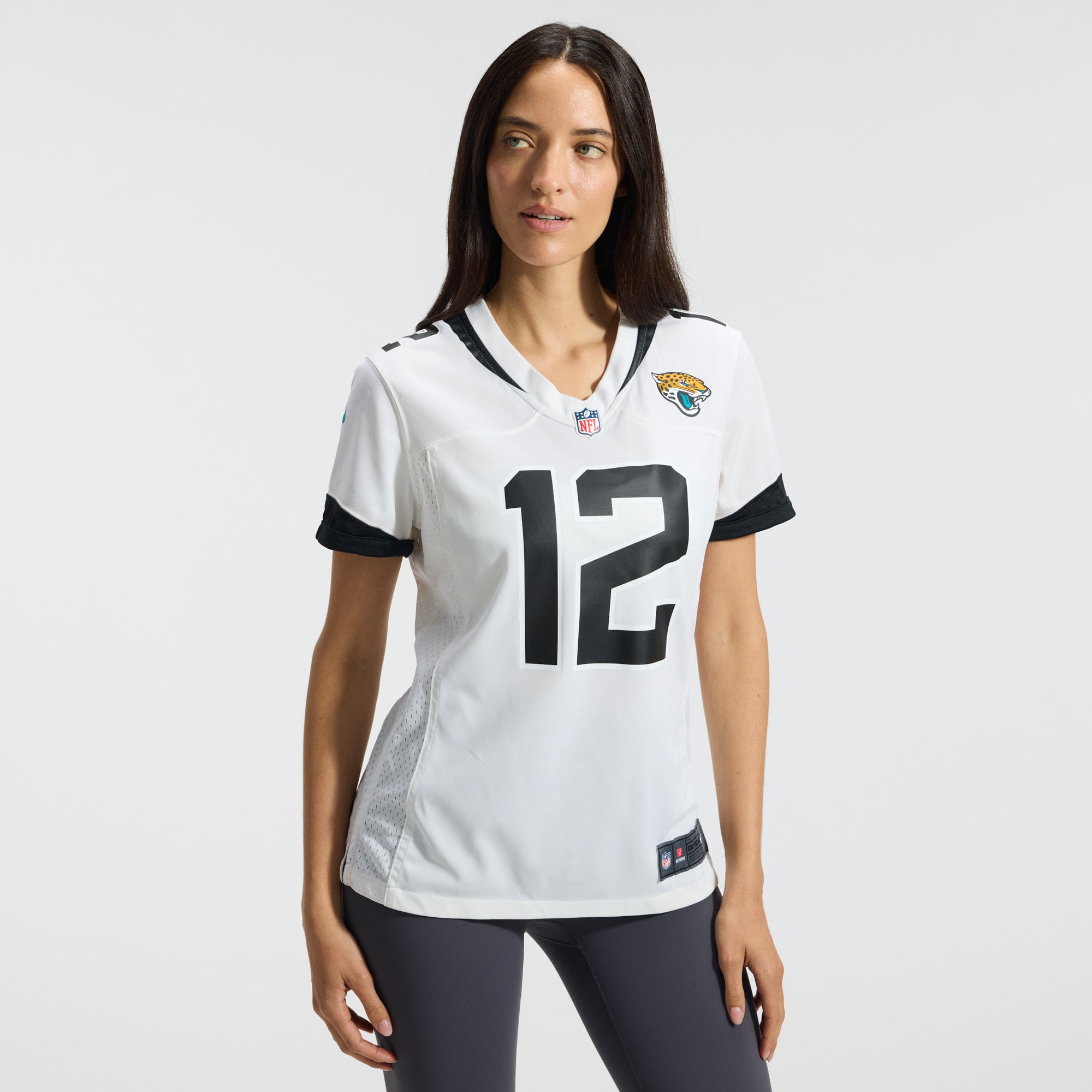Travis Hunter Jacksonville Jaguars Women's Game Jersey - White - White - Image 4