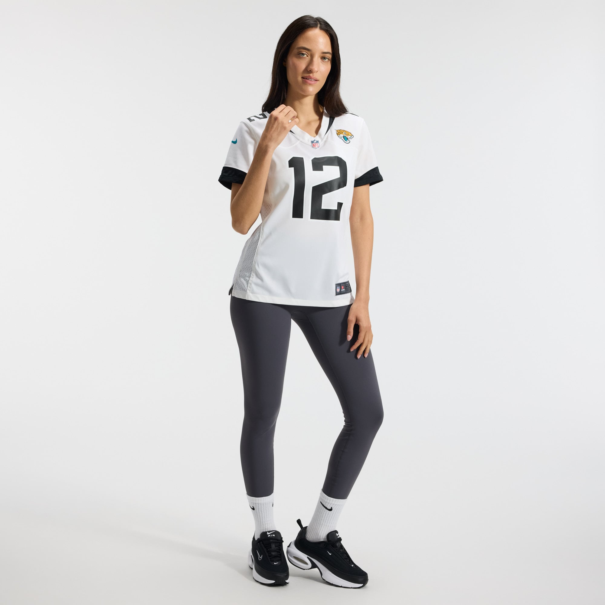 Travis Hunter Jacksonville Jaguars Women's Game Jersey - White - White - Image 6