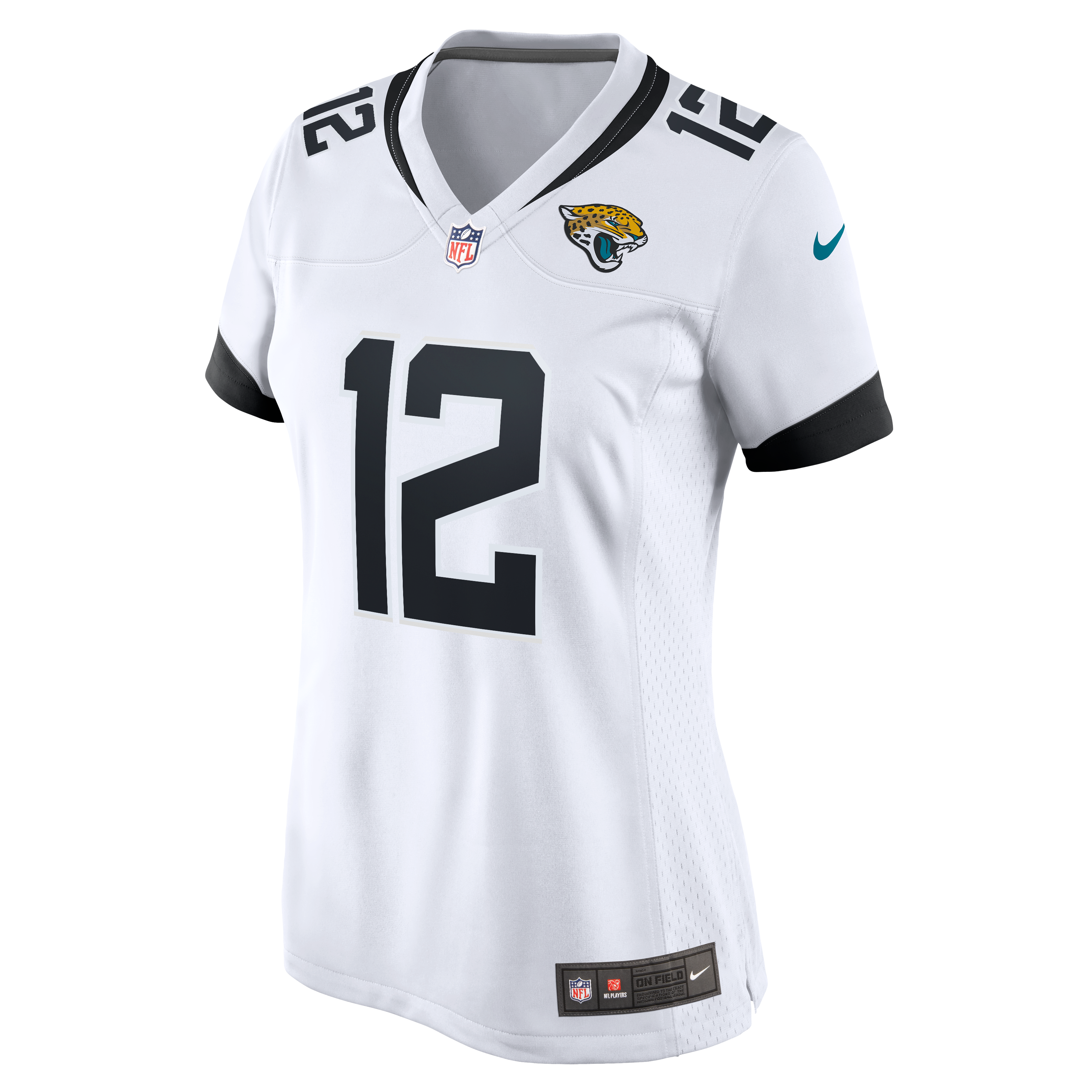 Travis Hunter Jacksonville Jaguars Women's Game Jersey - White - White - Image 8