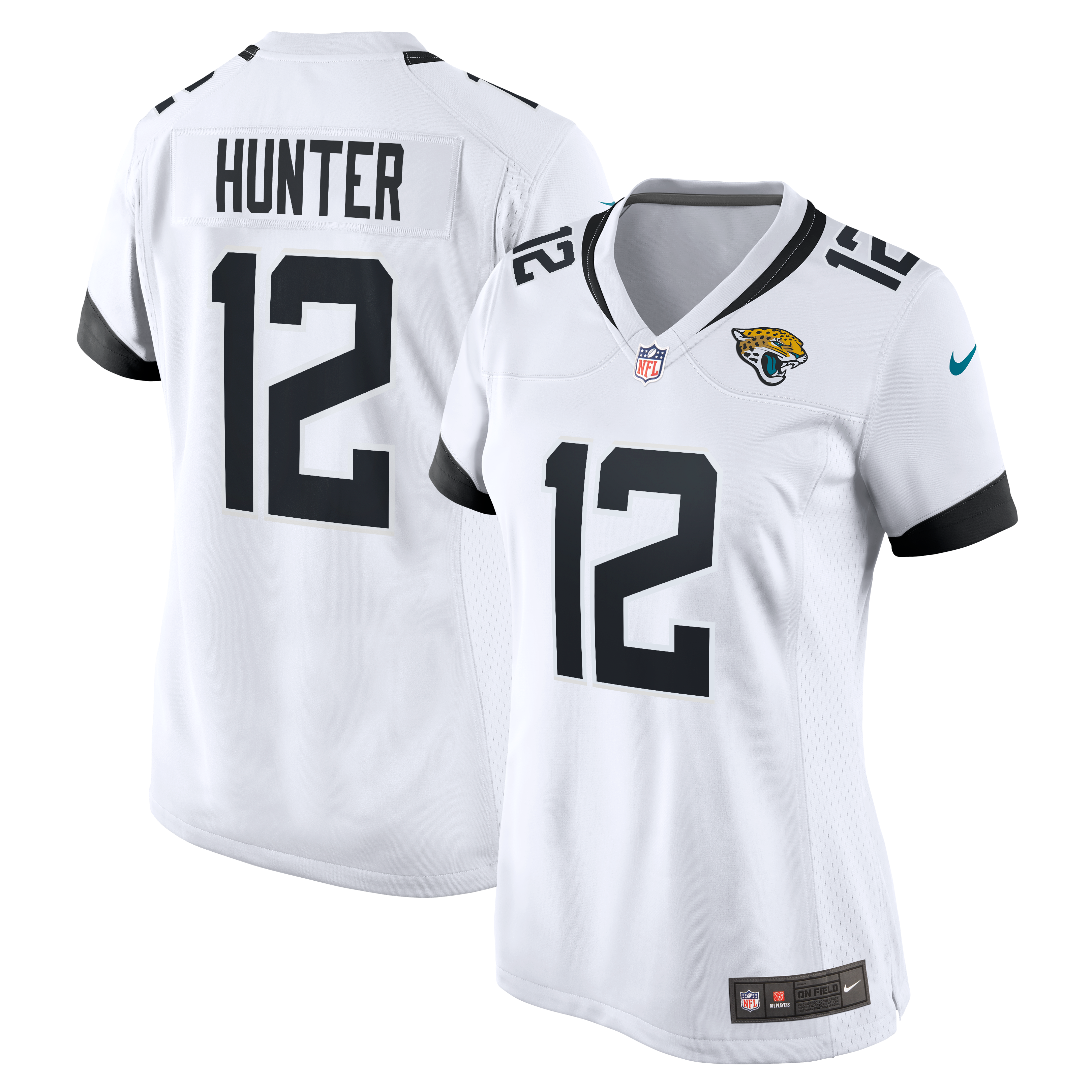 Travis Hunter Jacksonville Jaguars Women's Game Jersey - White - White - Image 2