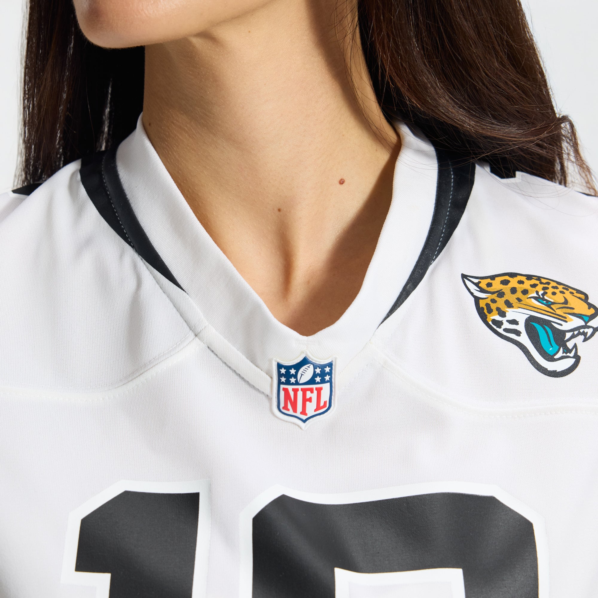 Travis Hunter Jacksonville Jaguars Women's Game Jersey - White - White - Image 10