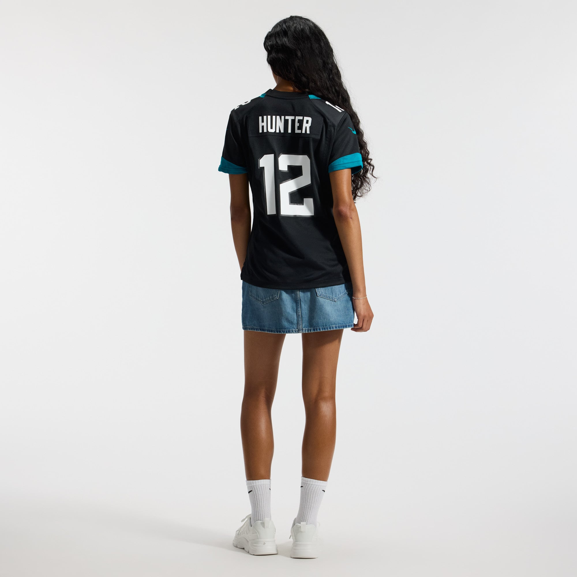 Travis Hunter Jacksonville Jaguars Women's Team Game Jersey - Black - Image 7