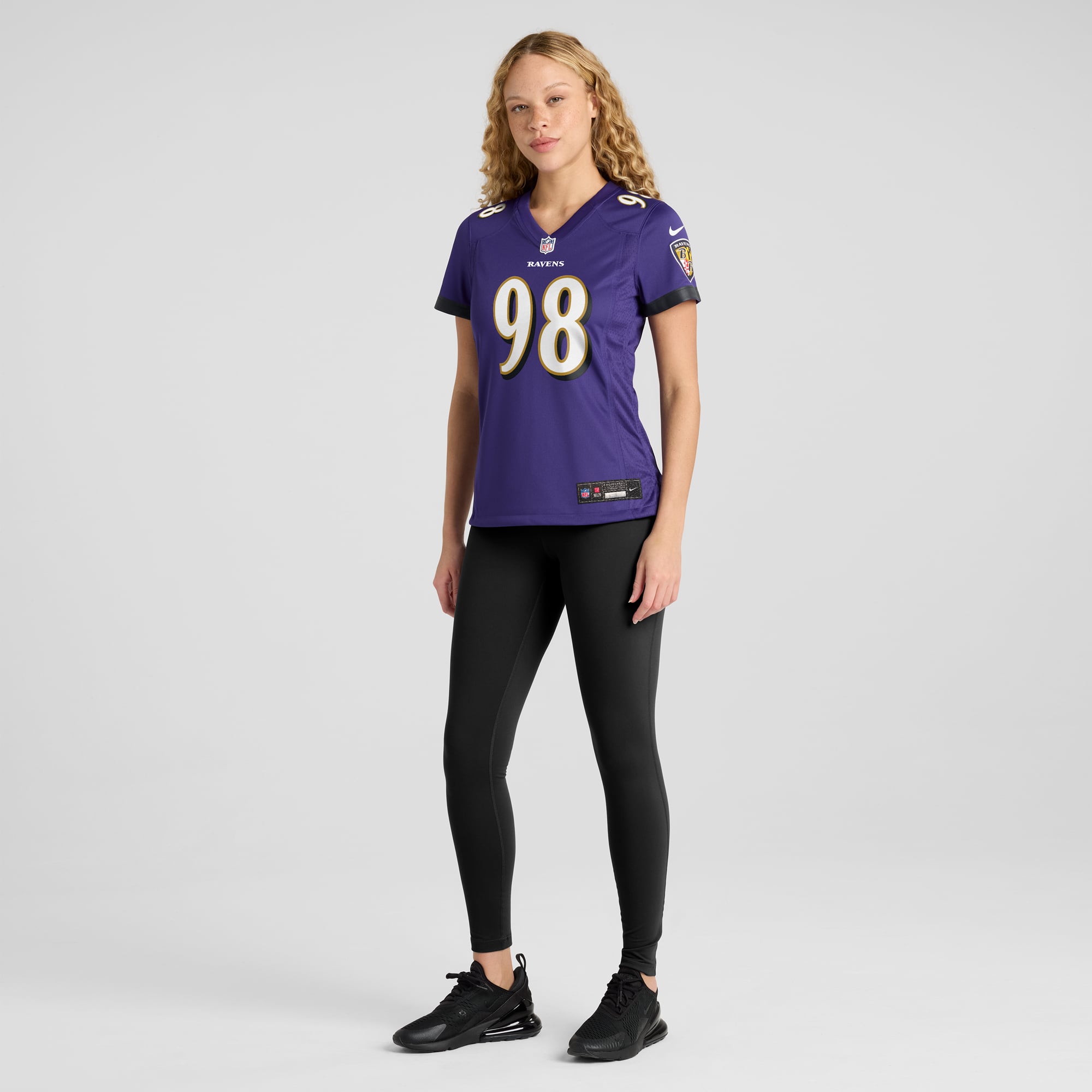 Travis Jones Baltimore Ravens Women's Player Game Jersey - Purple - Image 5