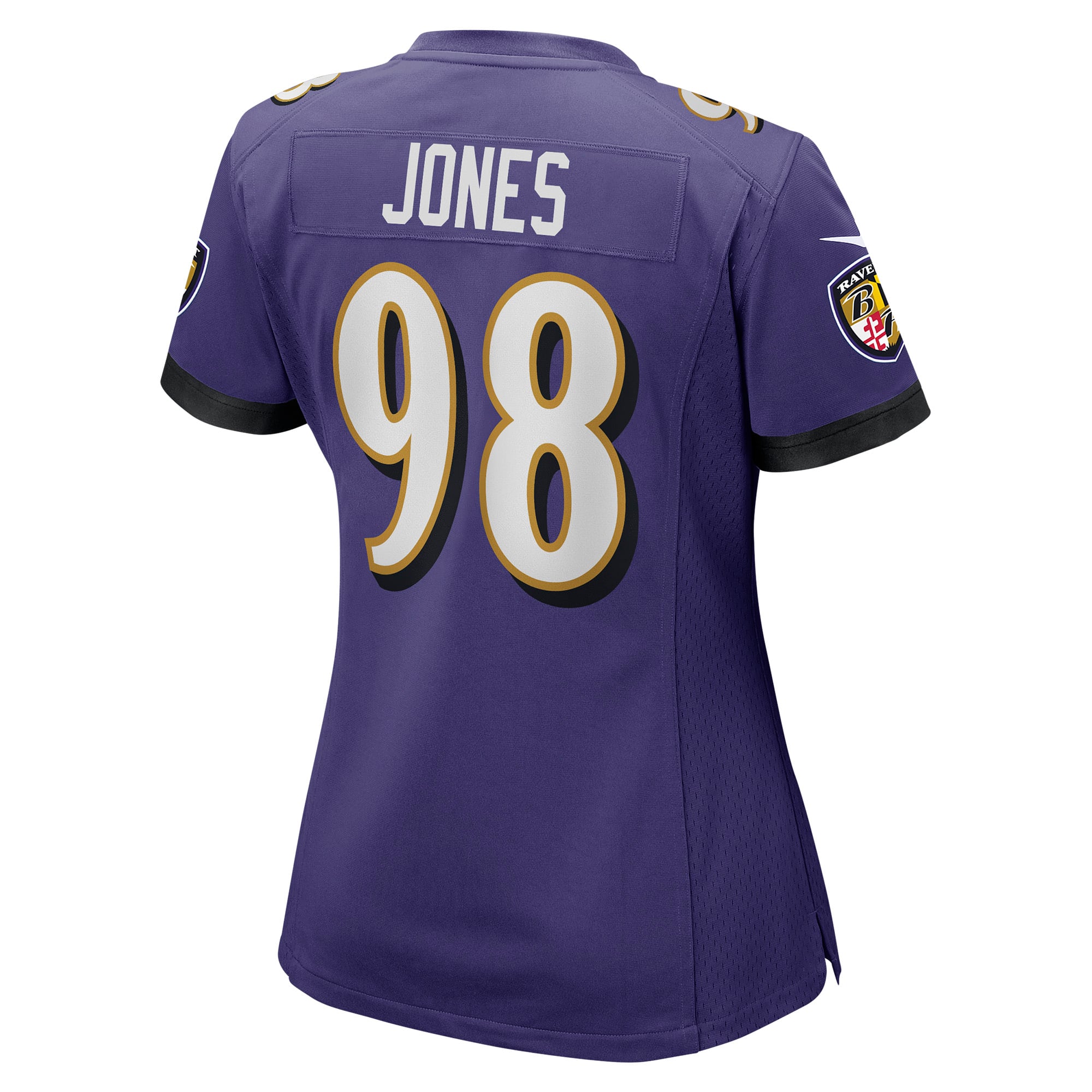 Travis Jones Baltimore Ravens Women's Player Game Jersey - Purple - Image 4