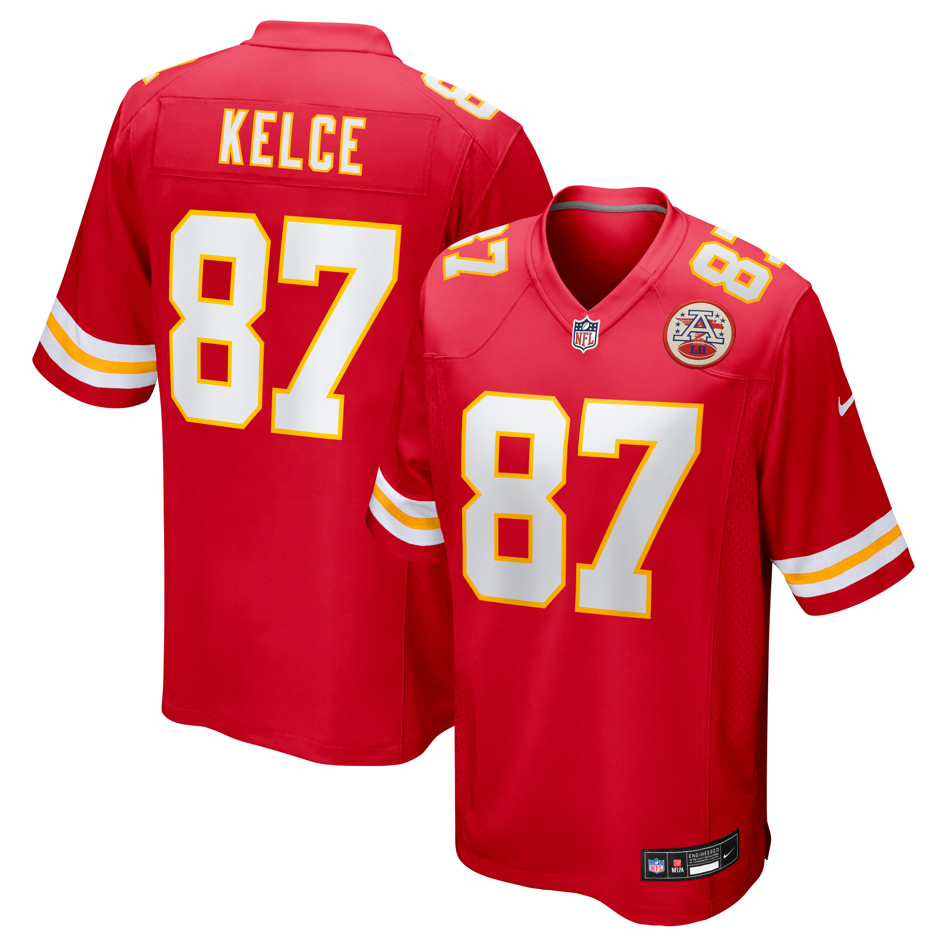 Travis Kelce Kansas City Chiefs Game Jersey - Red