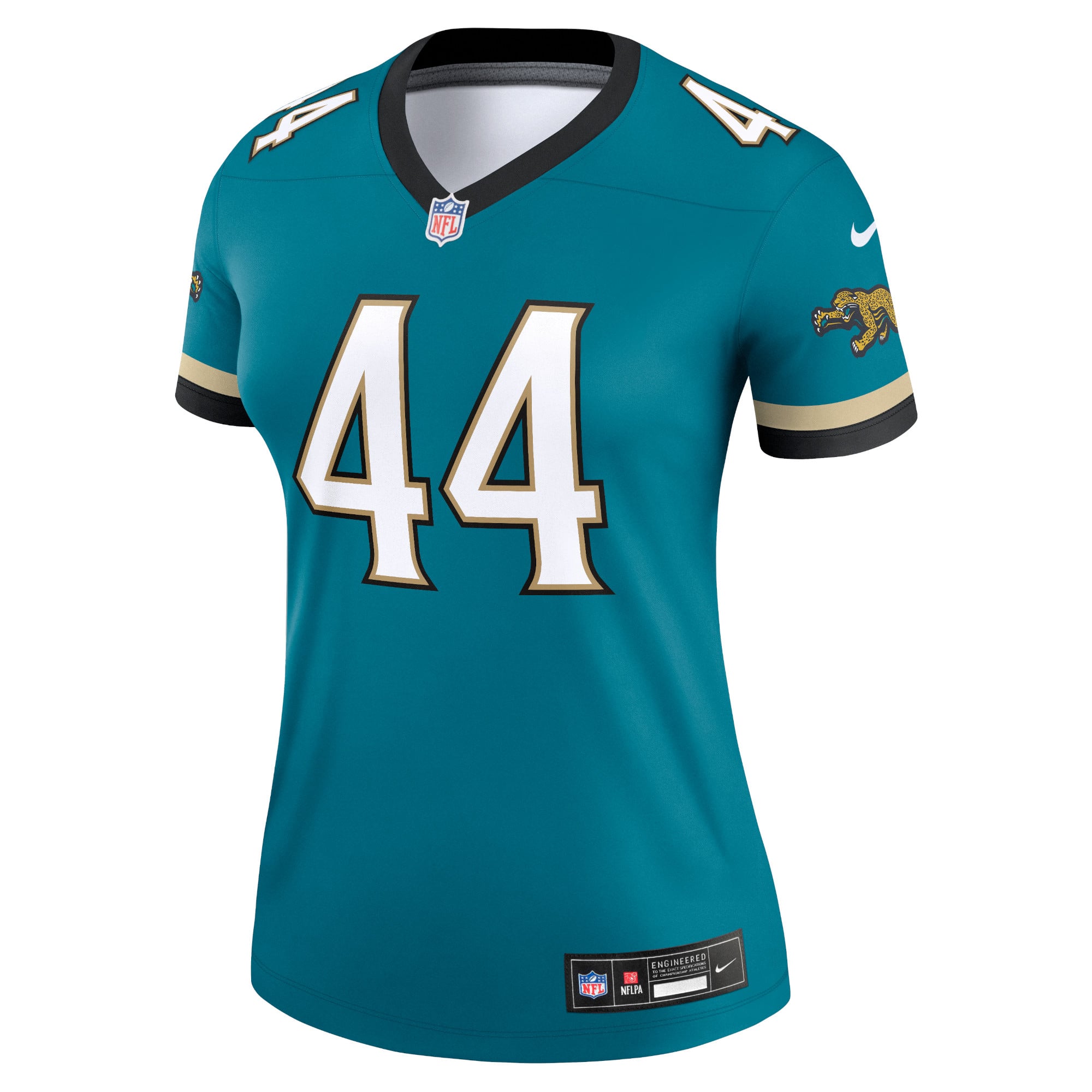 Travon Walker Jacksonville Jaguars Women's Alternate Legend Player Performance Top - Prowler Throwback Teal - Image 3