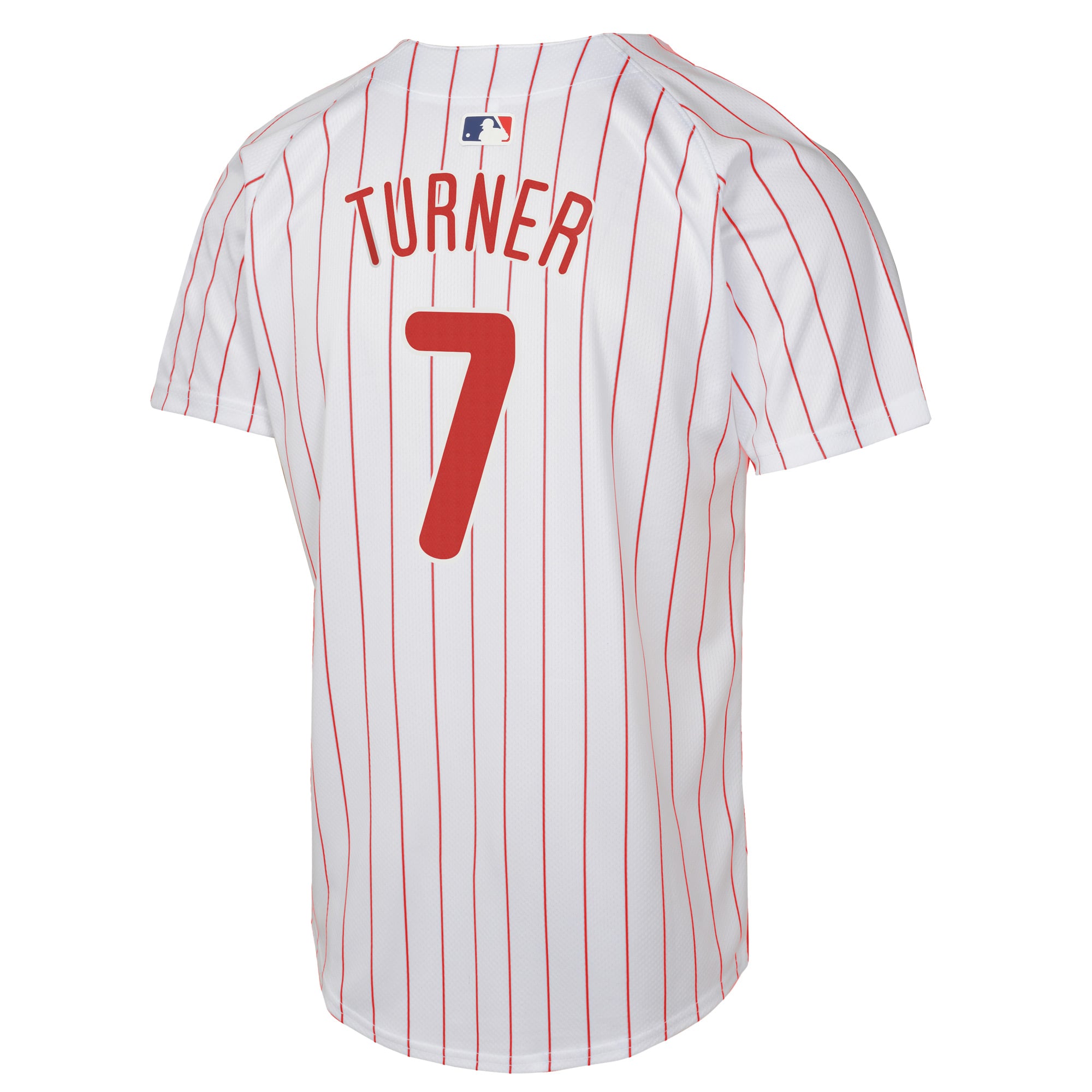 Trea Turner Philadelphia Phillies Youth Home Game Player Jersey - White - Image 4