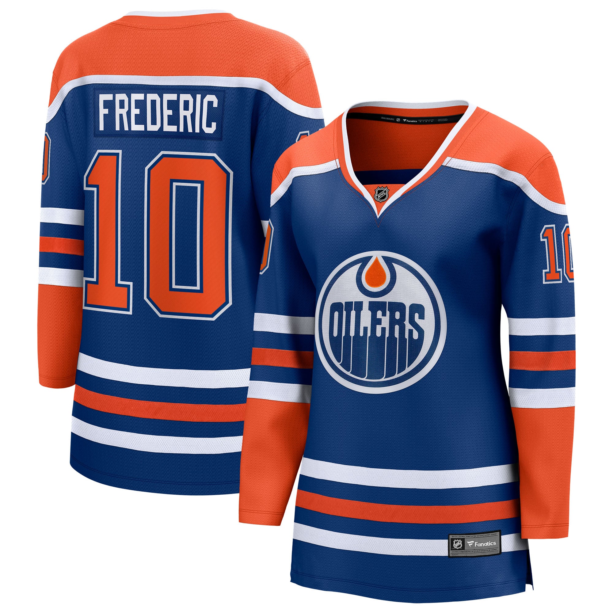 Trent Frederic Edmonton Oilers Women's Home Breakaway Jersey - Royal - Image 2
