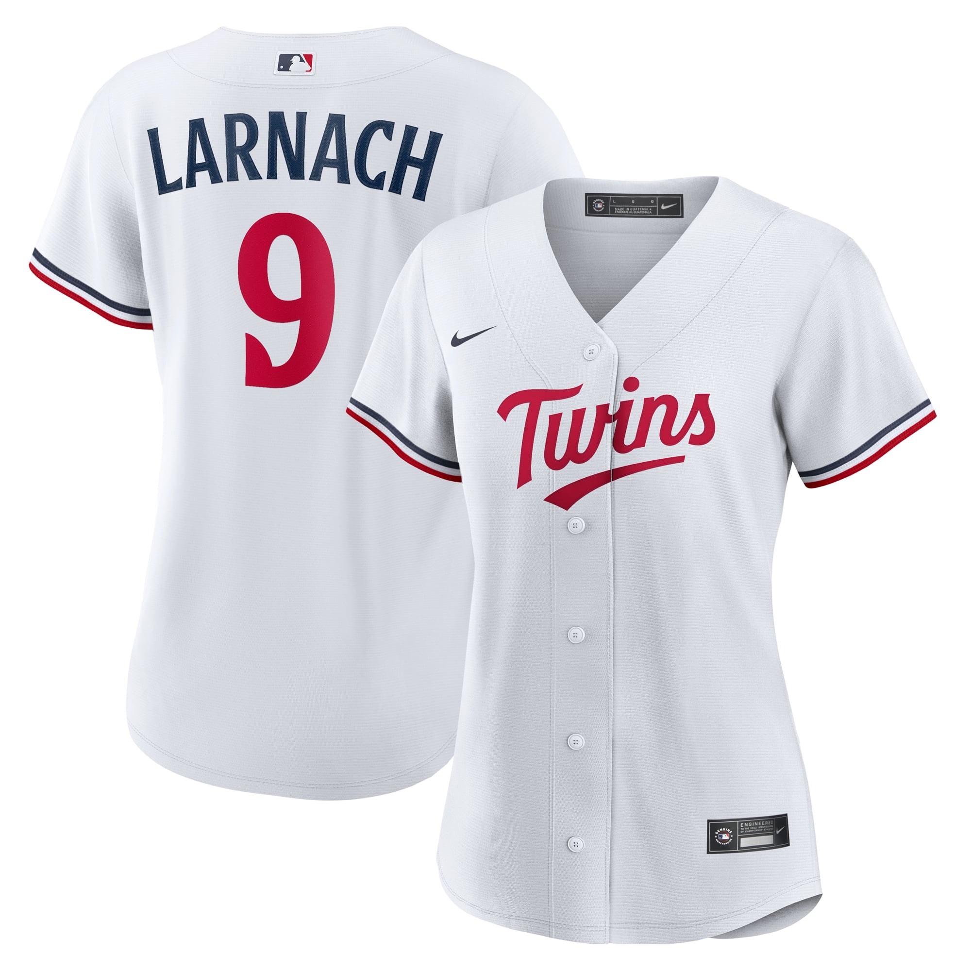 Trevor Larnach Minnesota Twins Women's Home Jersey - White - Image 2