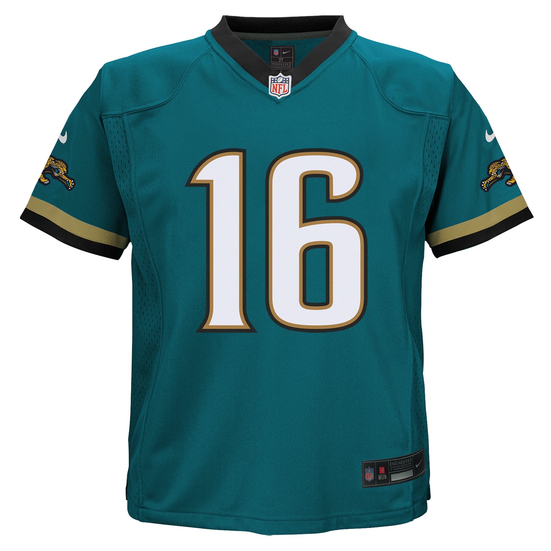 Trevor Lawrence Jacksonville Jaguars Infant Alternate Prowler Throwback Player Game Jersey - Teal - Image 3