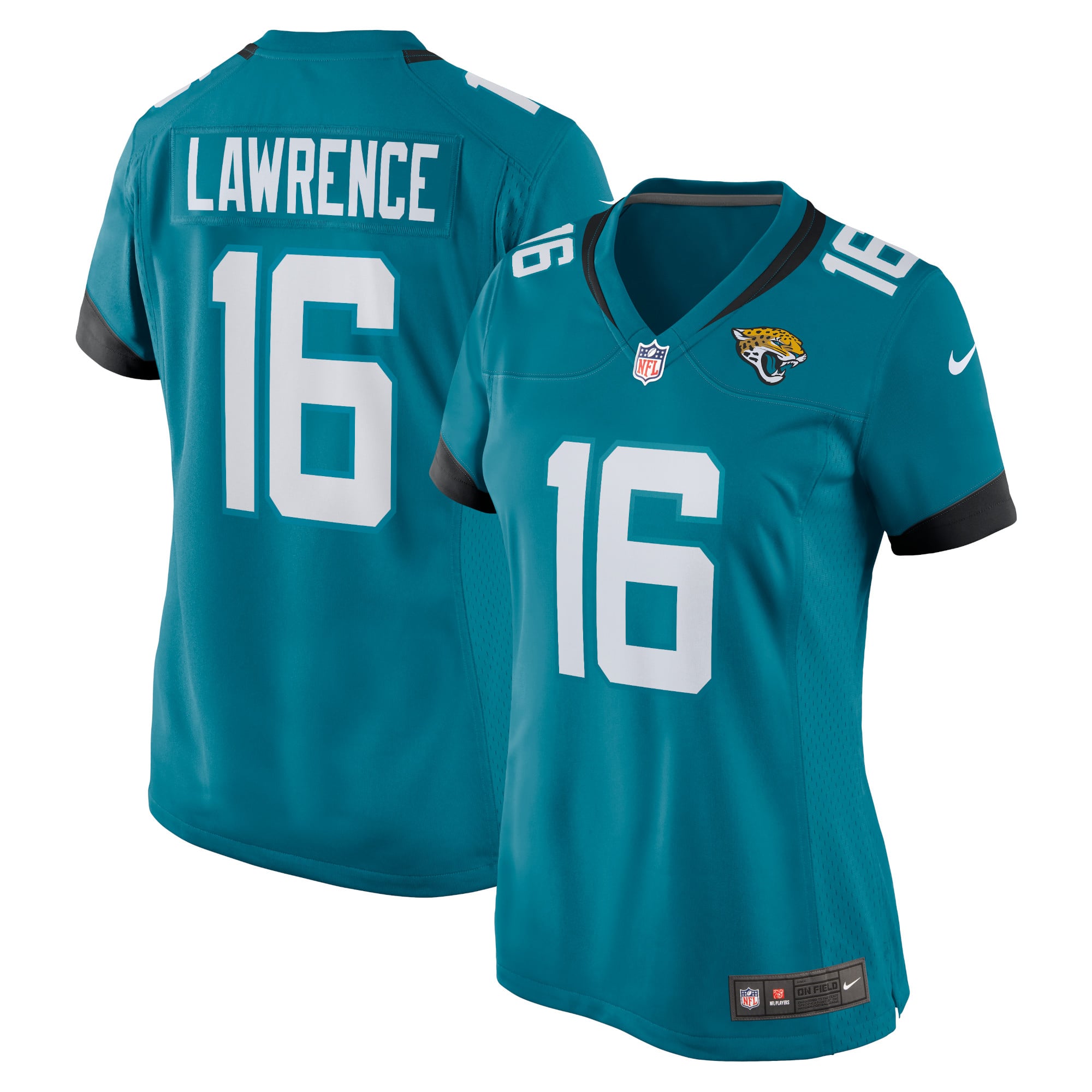Trevor Lawrence Jacksonville Jaguars Women's Player Game Jersey - Teal - Image 2
