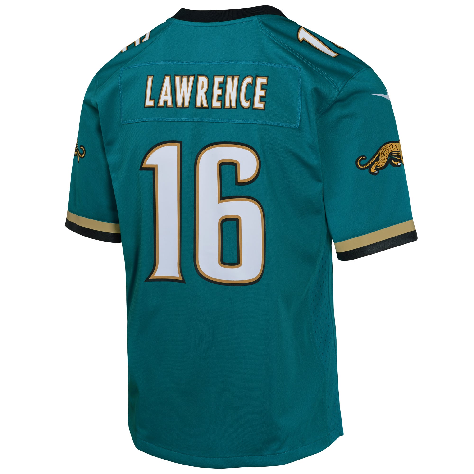 Trevor Lawrence Jacksonville Jaguars Youth Game Jersey - Teal - Image 4