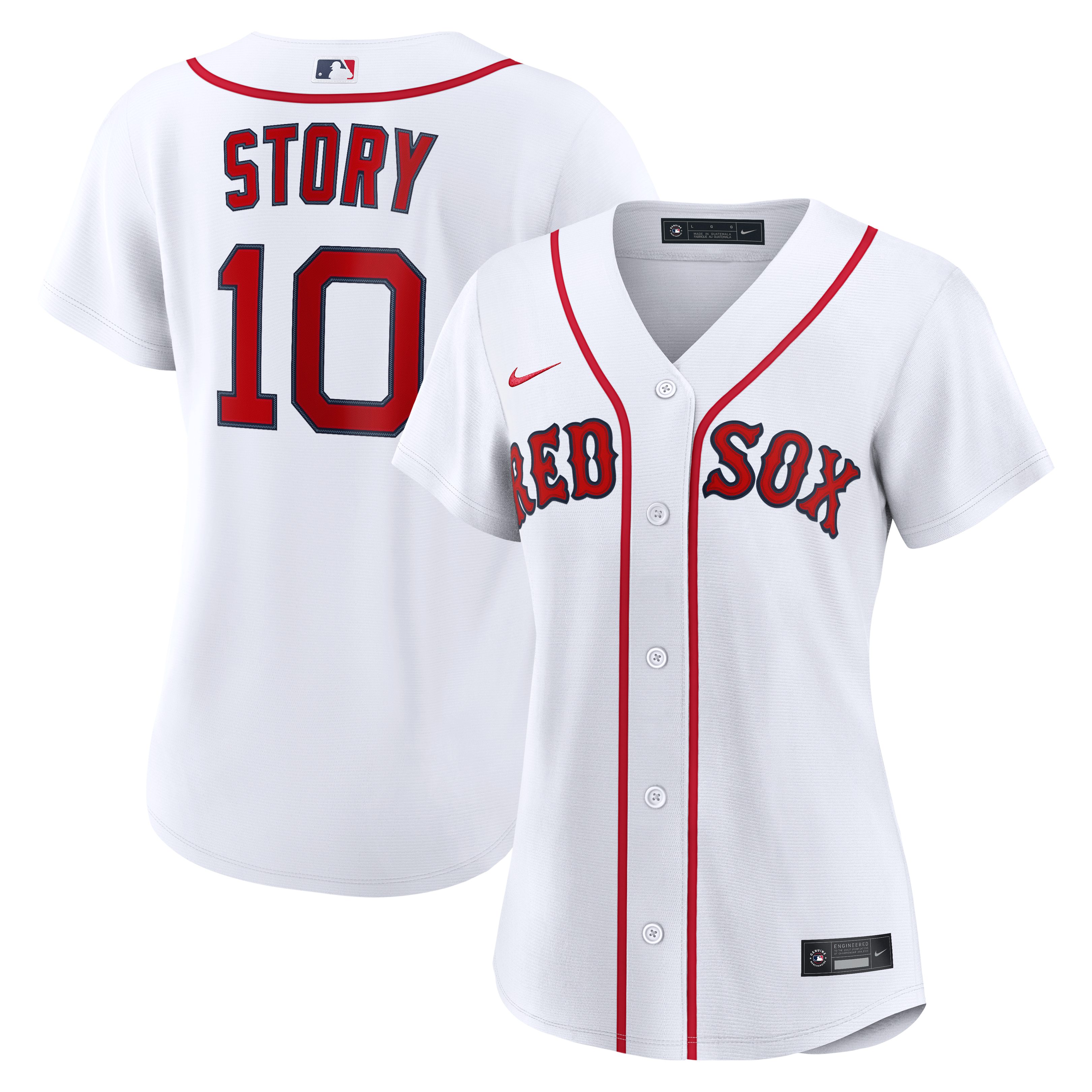 Trevor Story Boston Red Sox Women's Home Jersey - White - Image 2