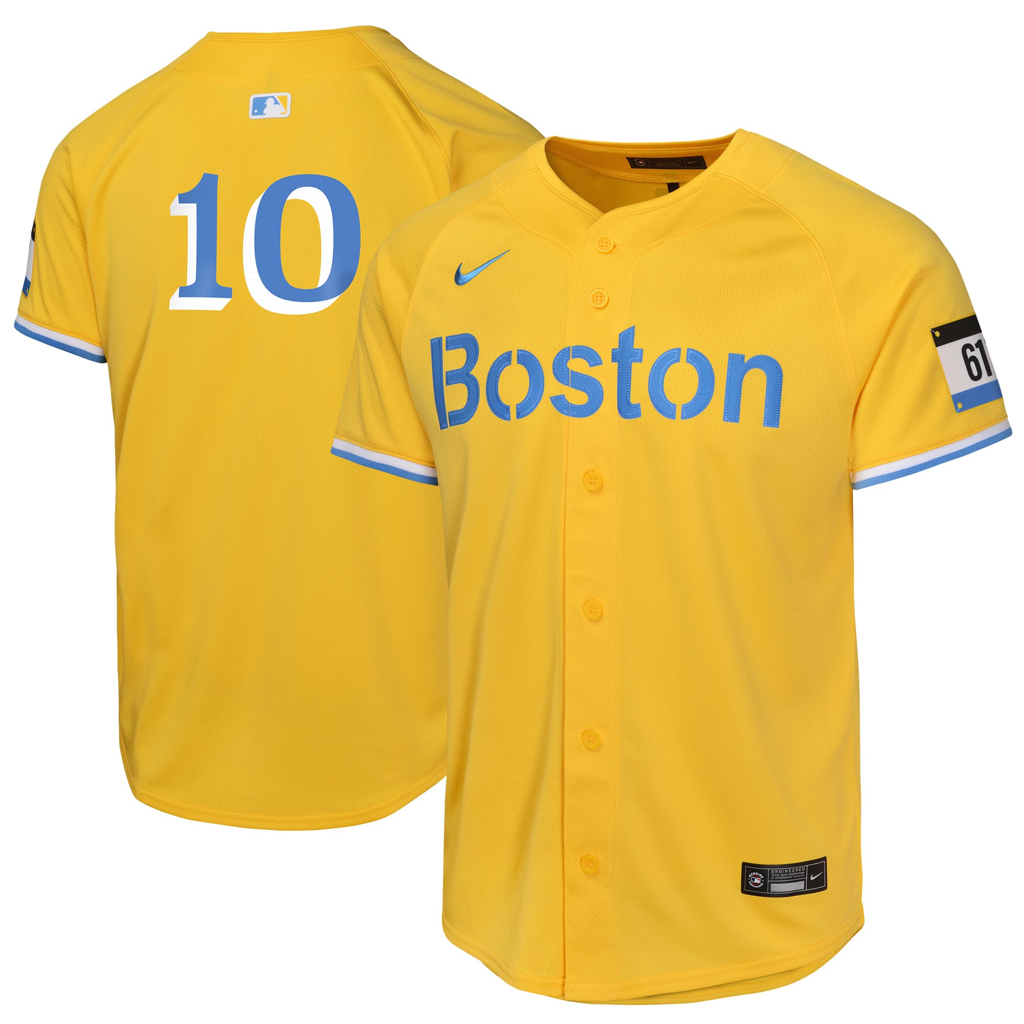 Trevor Story Boston Red Sox Youth City Connect Limited Player Jersey - Gold - Image 2