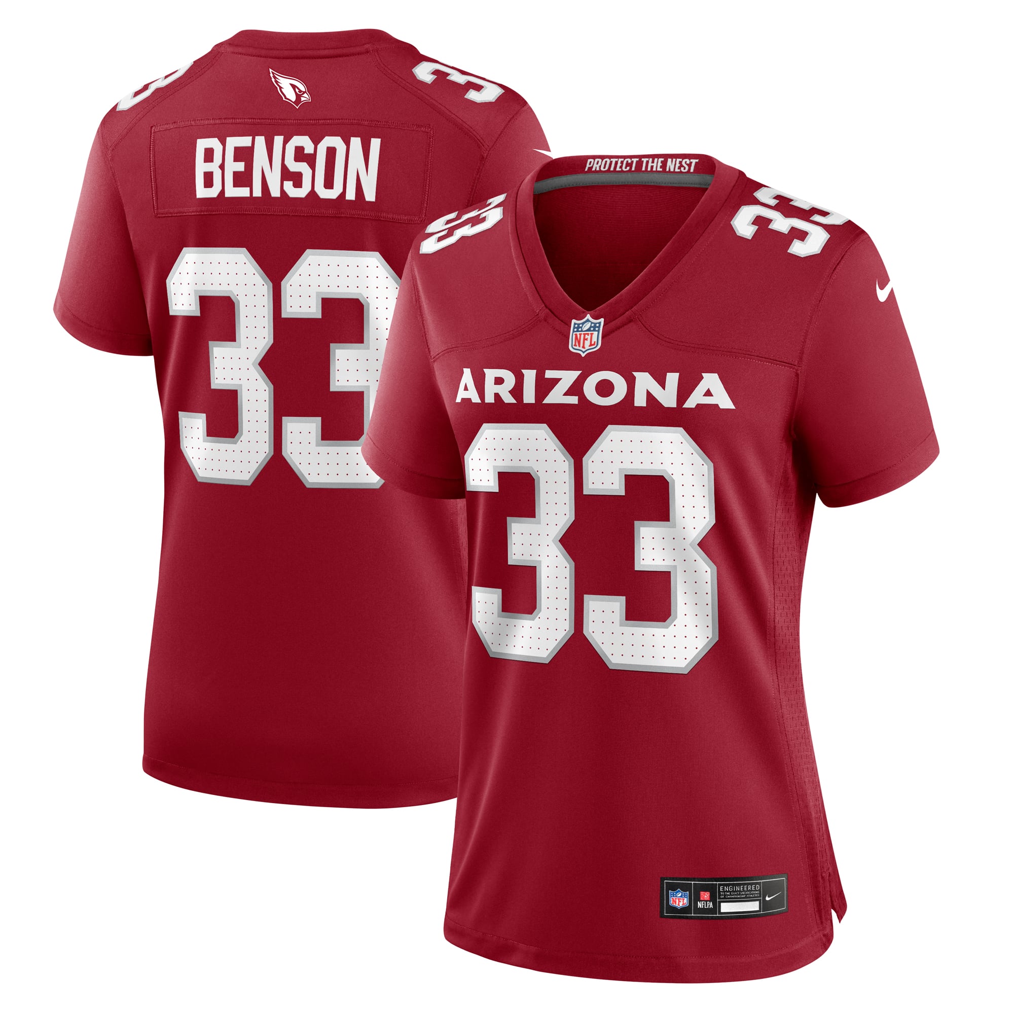 Trey Benson Arizona Cardinals Women's Game Jersey - Cardinal - Image 2
