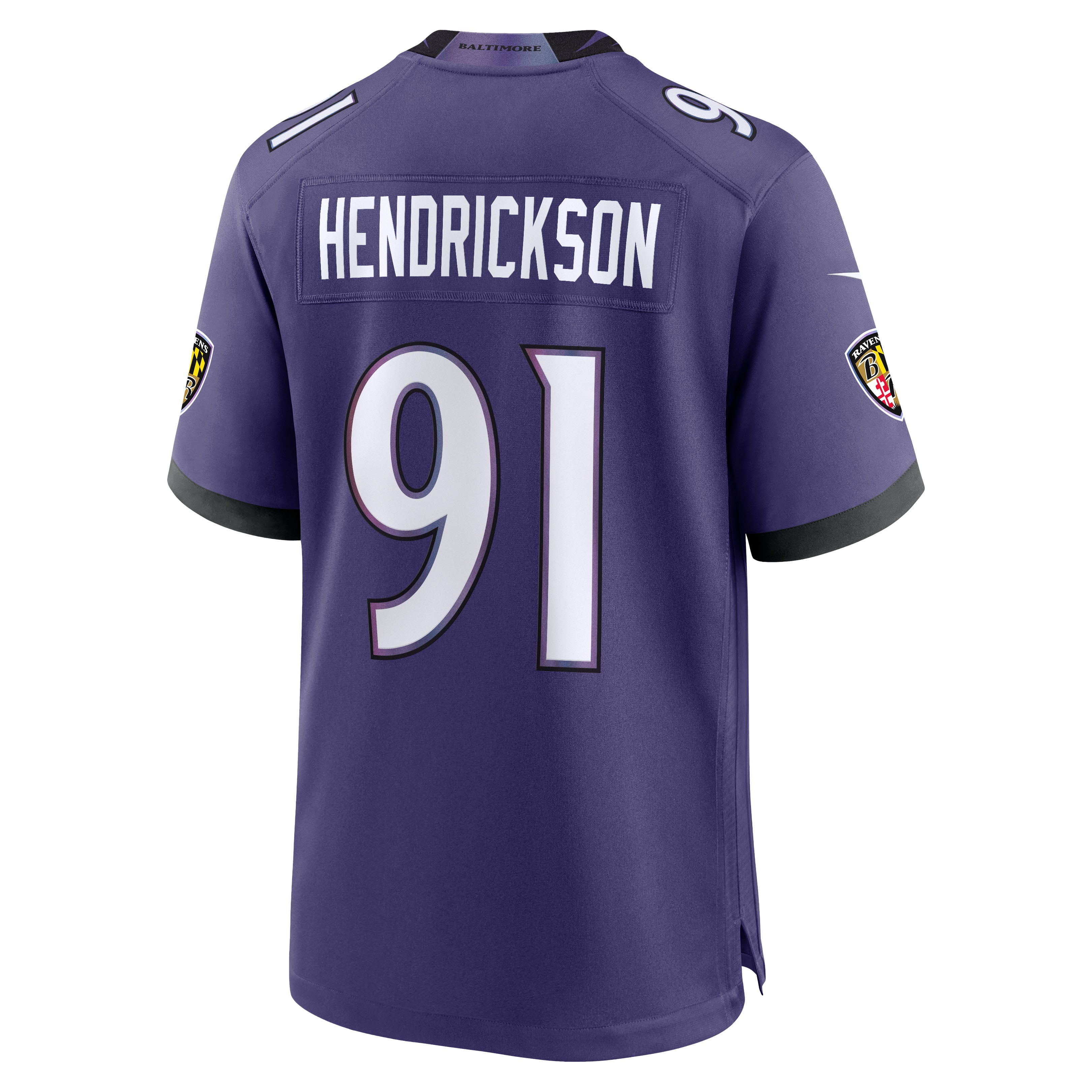 Trey Hendrickson Baltimore Ravens Alternate Game Jersey - Purple - Image 4
