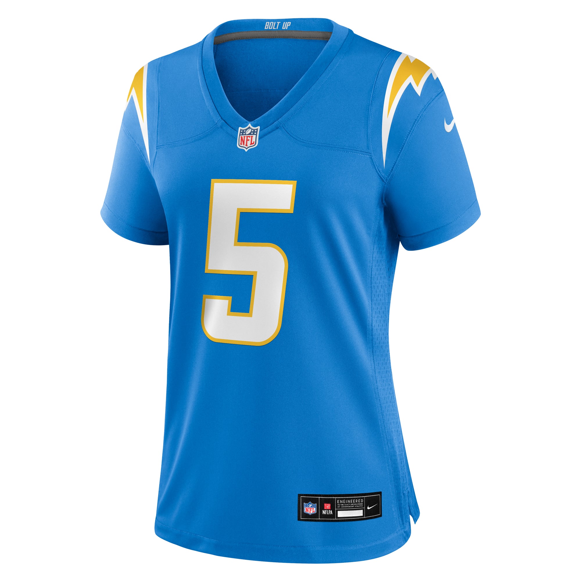 Trey Lance Los Angeles Chargers Women's Team Game Jersey - Powder Blue - Image 3