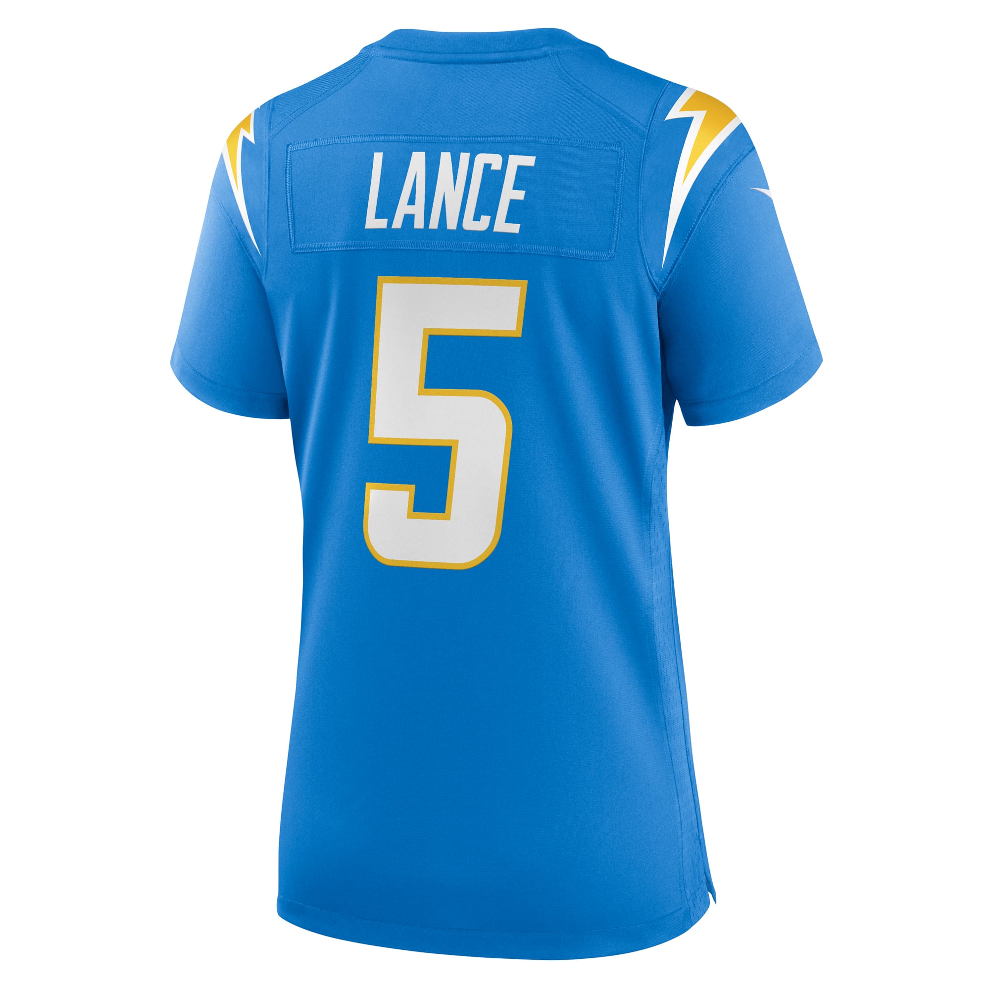 Trey Lance Los Angeles Chargers Women's Team Game Jersey - Powder Blue - Image 4