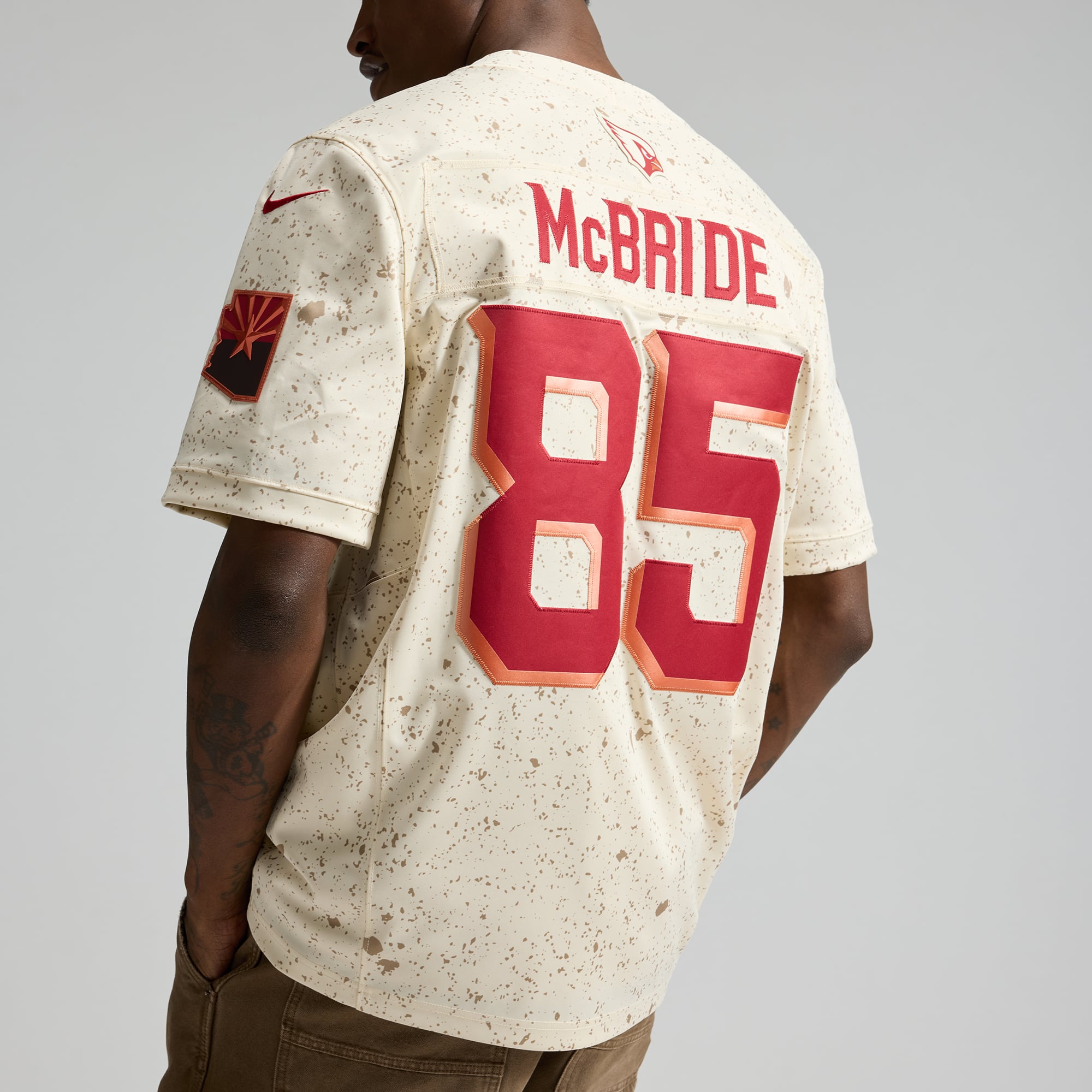 Trey McBride Arizona Cardinals 2025 Rivalries Collection Stitched Limited Jersey - Natural - Image 9