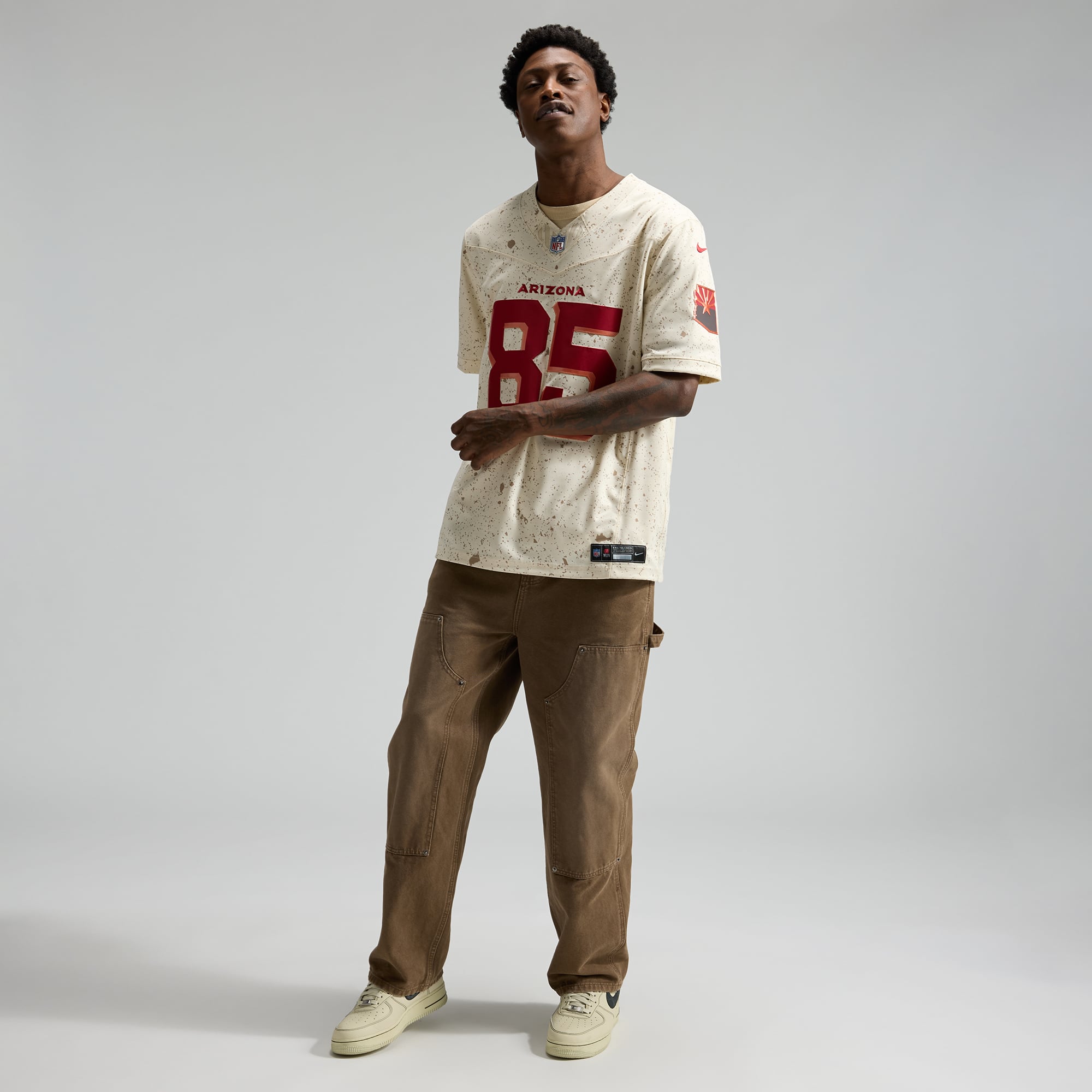Trey McBride Arizona Cardinals 2025 Rivalries Collection Stitched Limited Jersey - Natural - Image 5