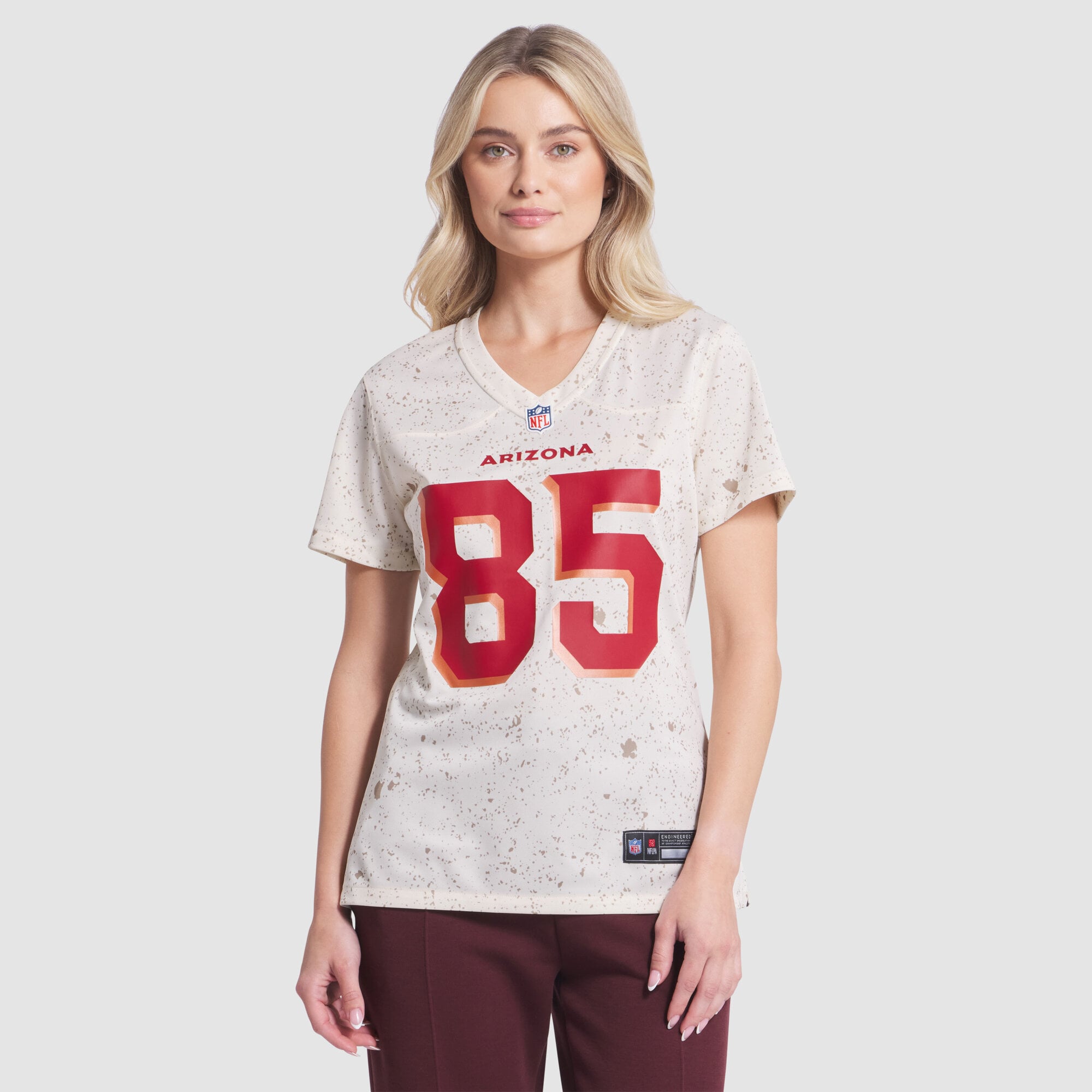 Trey McBride Arizona Cardinals Women's 2025 Rivalries Collection Game Jersey - Natural - Image 5