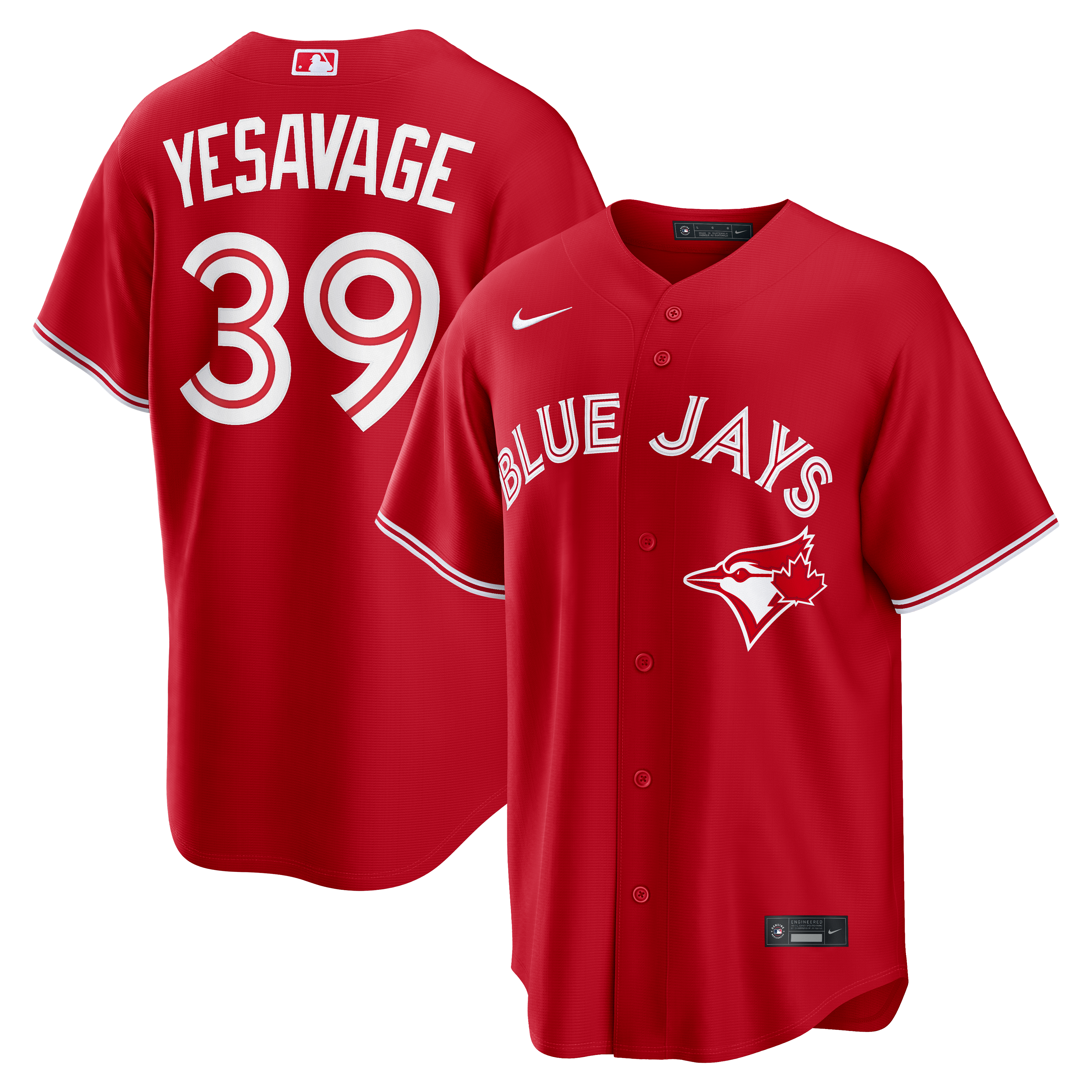 Trey Yesavage Toronto Blue Jays Canada Day Jersey - Red - Image 2