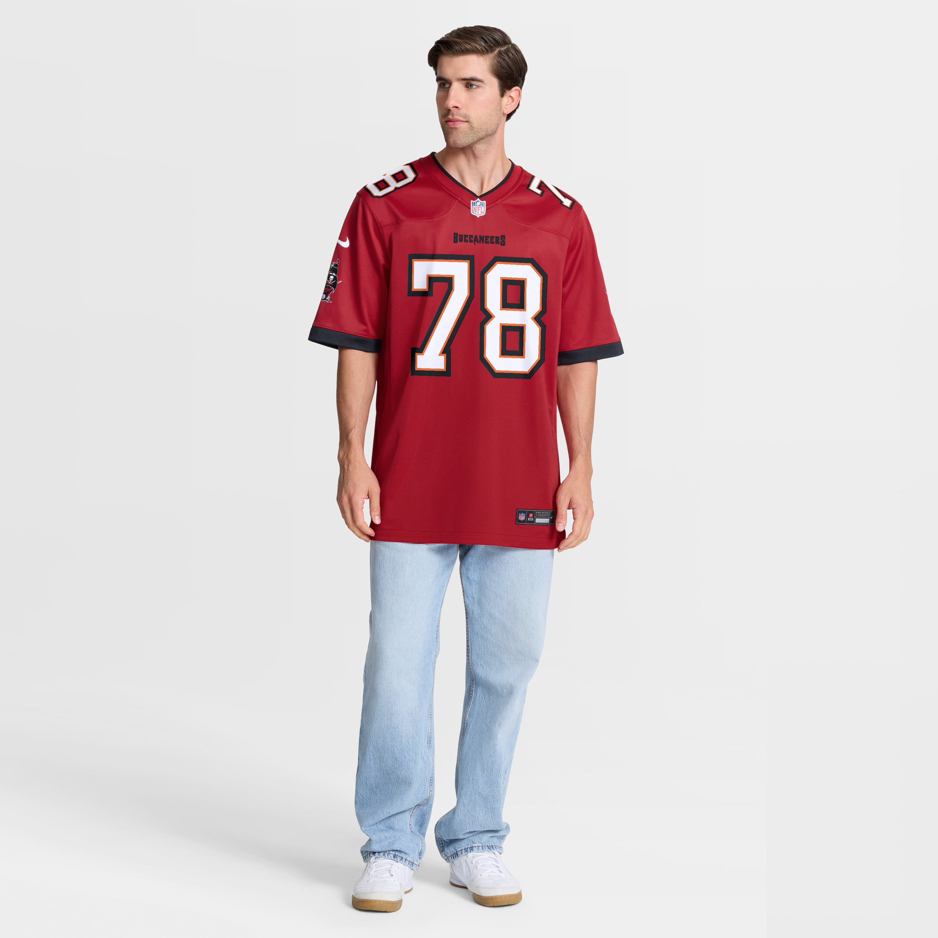 Tristan Wirfs Tampa Bay Buccaneers Alternate Game Jersey - Red - Image 8