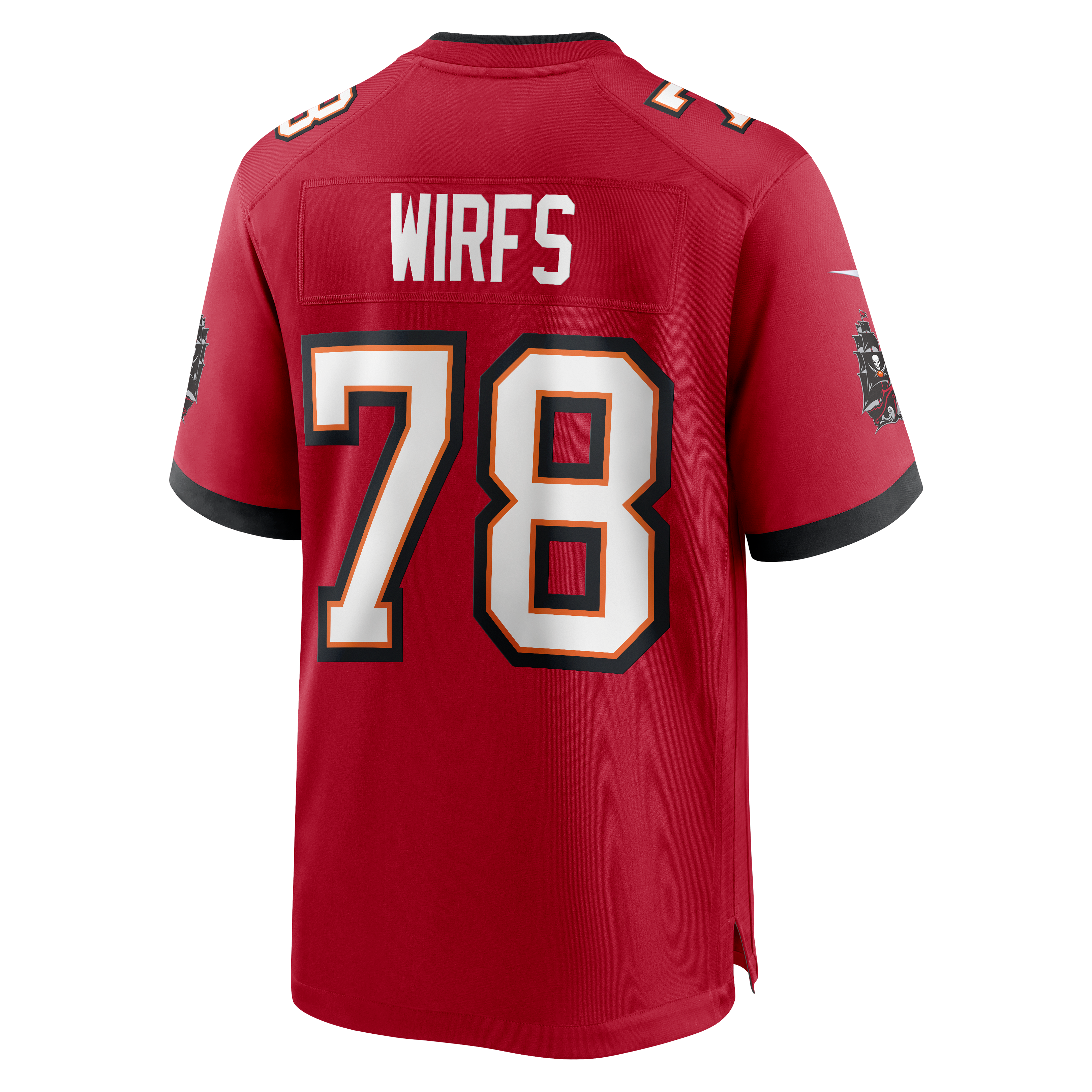 Tristan Wirfs Tampa Bay Buccaneers Player Game Jersey - Red - Image 4