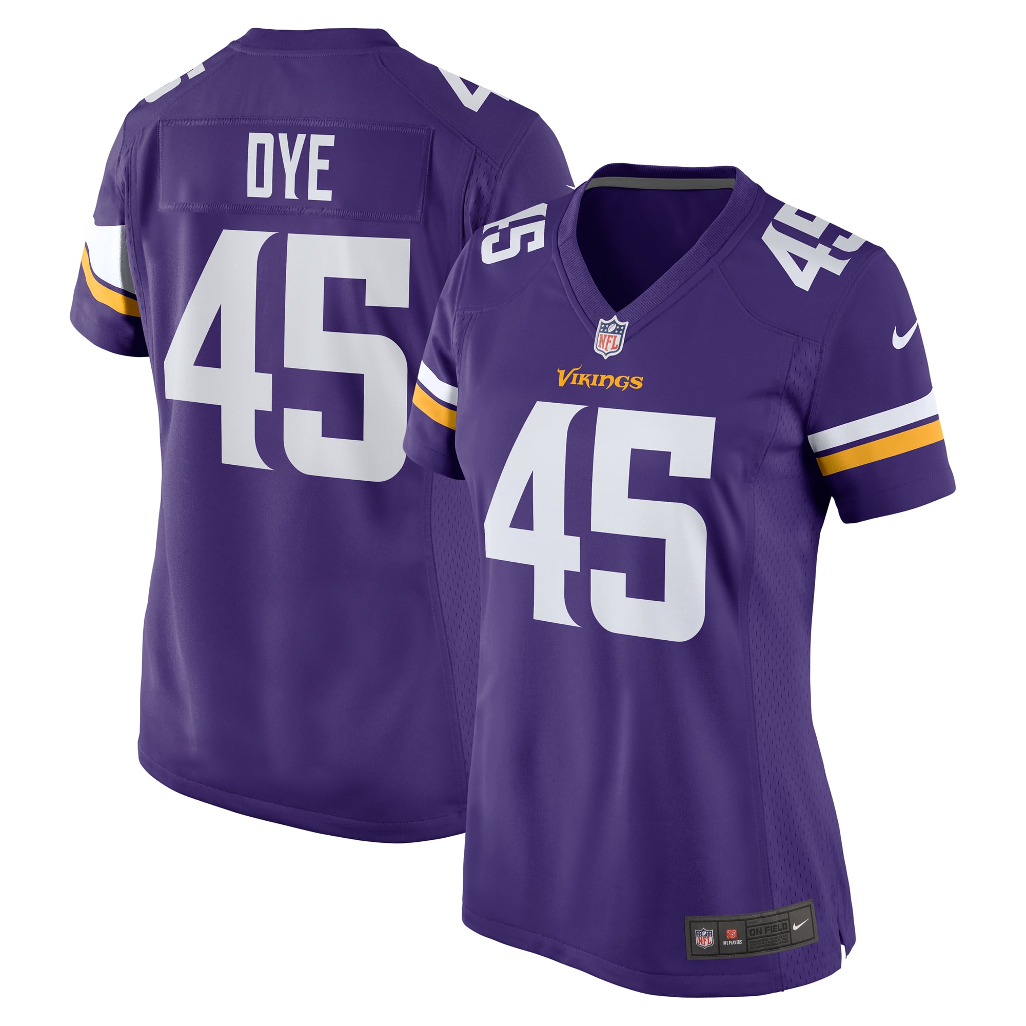 Troy Dye Minnesota Vikings Women's Game Jersey - Purple - Image 2