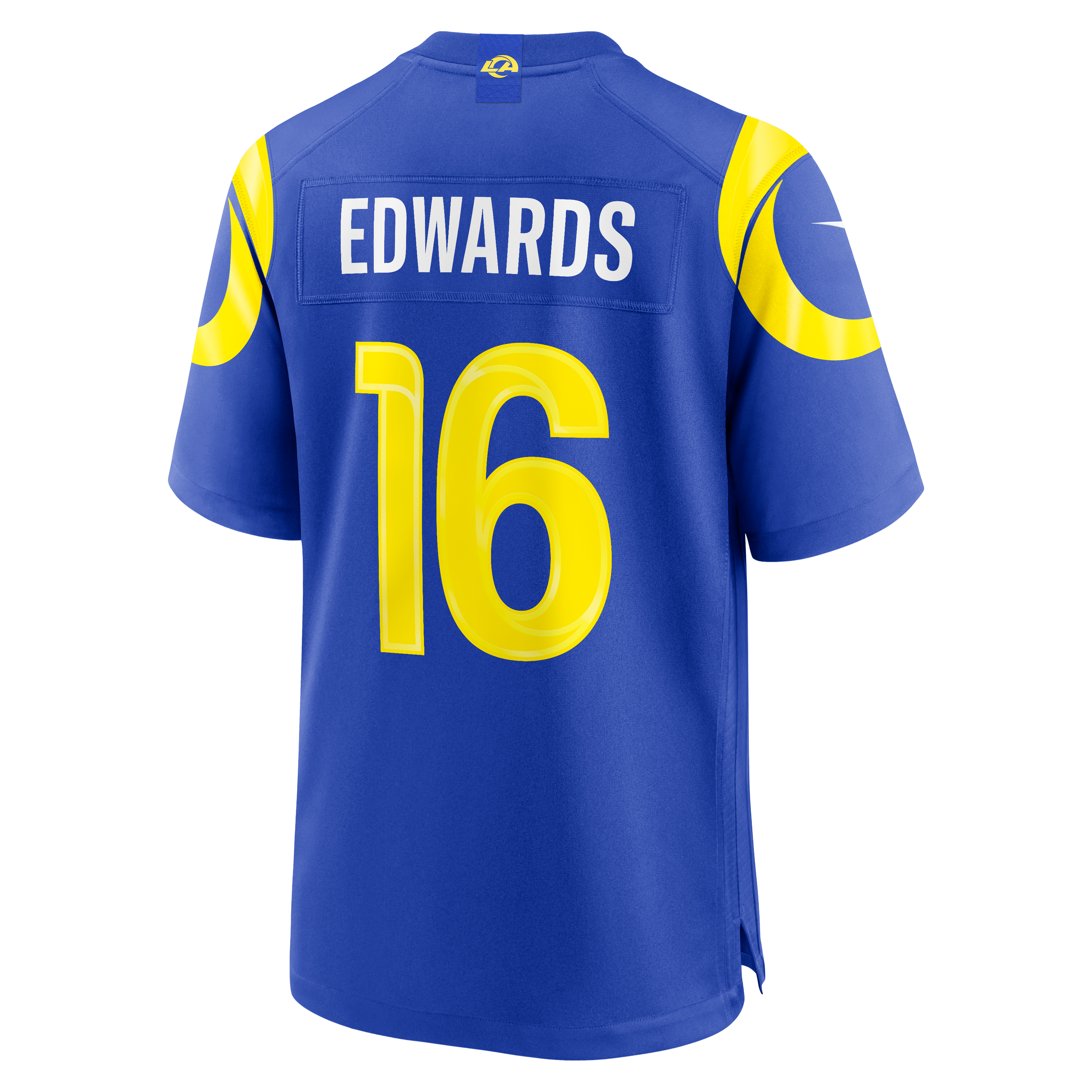 Tru Edwards Los Angeles Rams Team Game Jersey - Royal - Image 4
