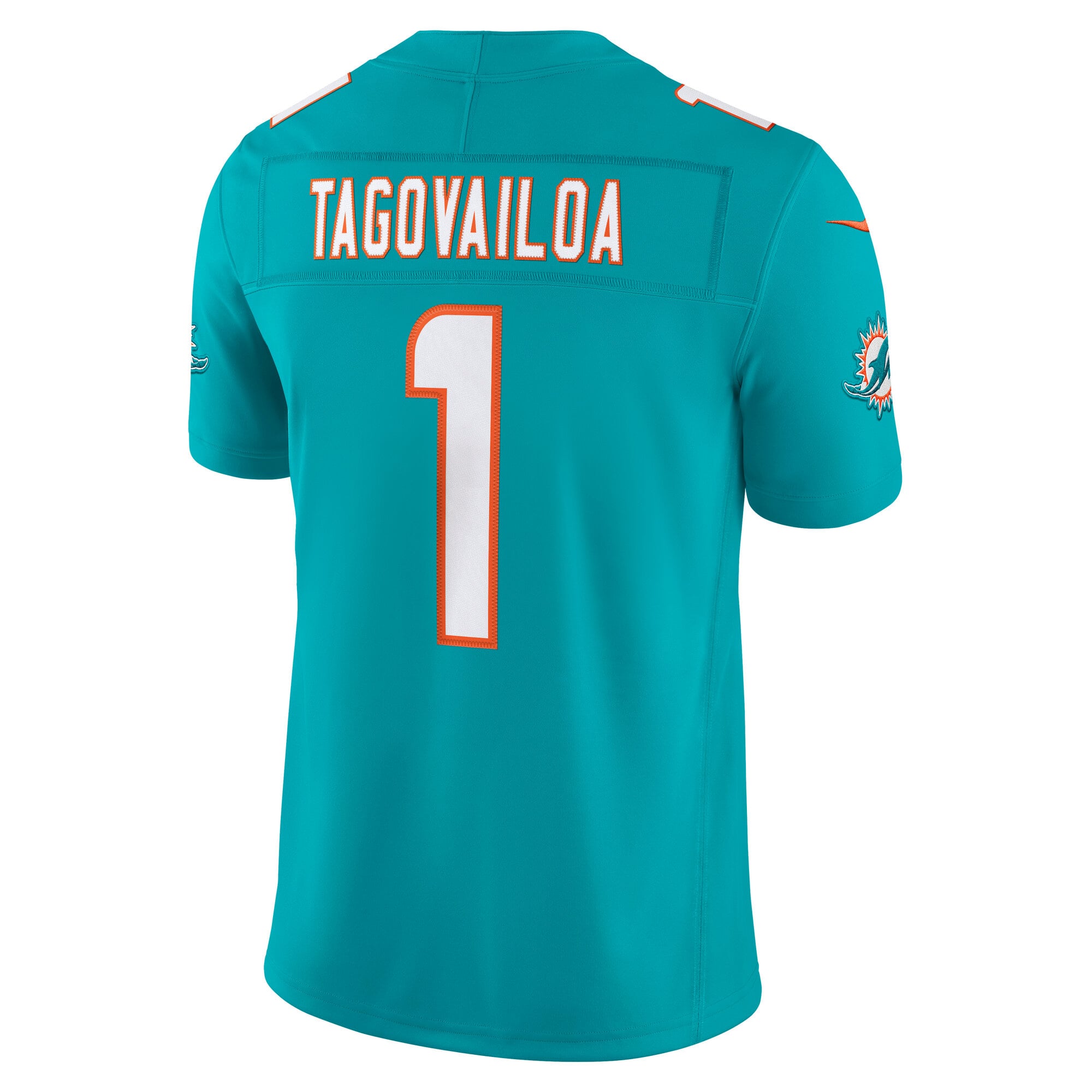 Tua Tagovailoa Miami Dolphins Team Vapor F.U.S.E. Stitched Limited Jersey - Aqua - Image 4