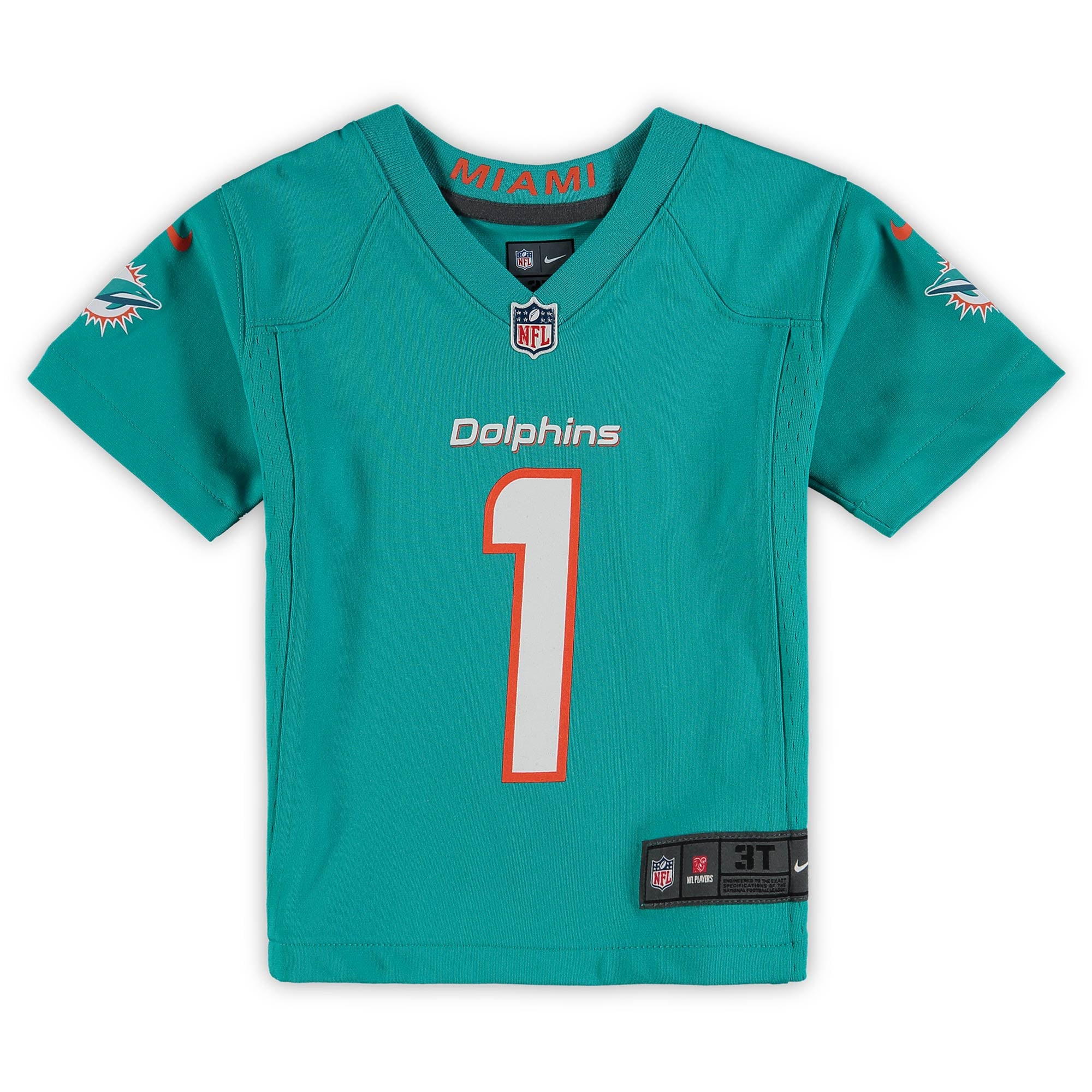 Tua Tagovailoa Miami Dolphins Toddler Game Jersey - Aqua - Image 3
