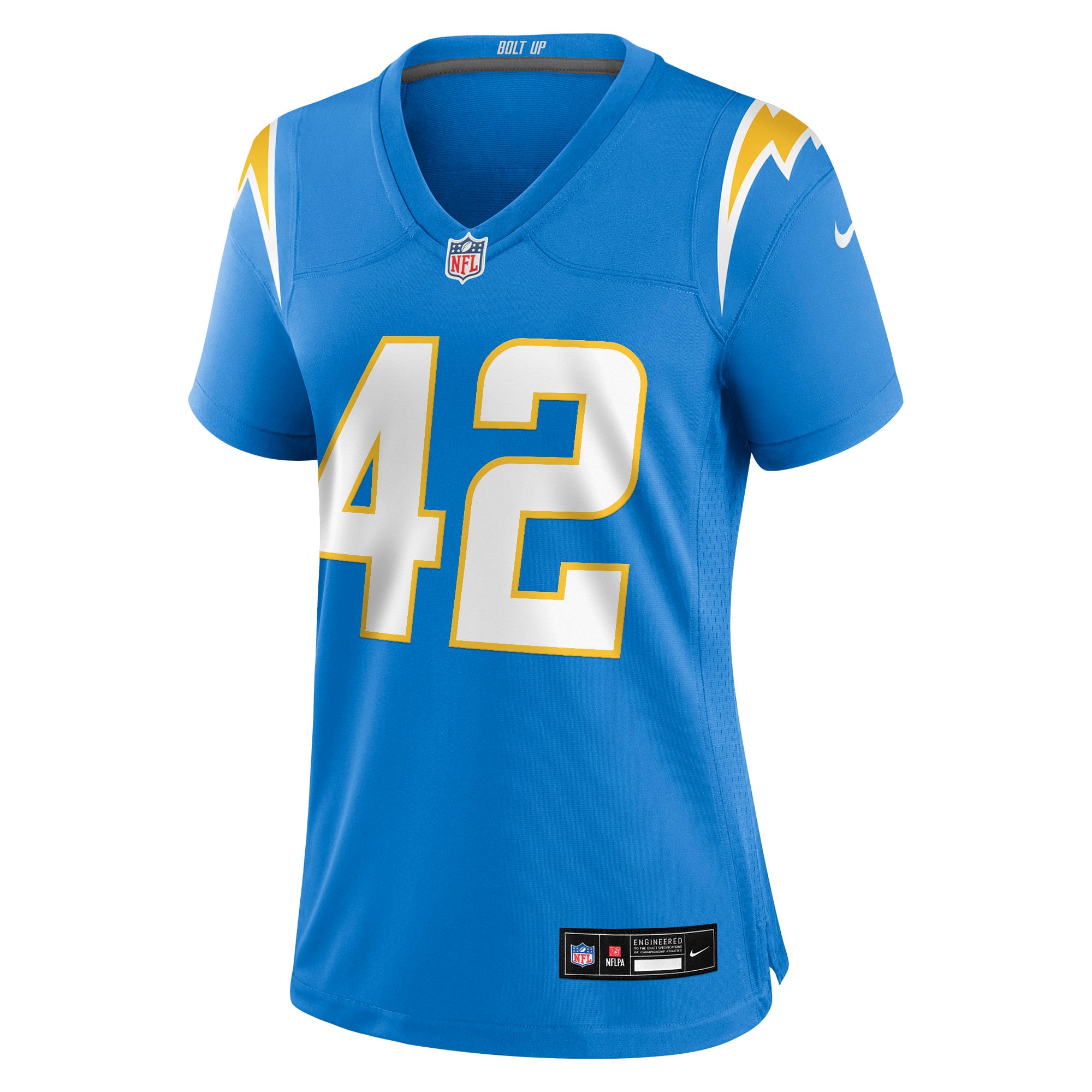 Tucker Fisk Los Angeles Chargers Women's Team Game Jersey - Powder Blue - Image 3