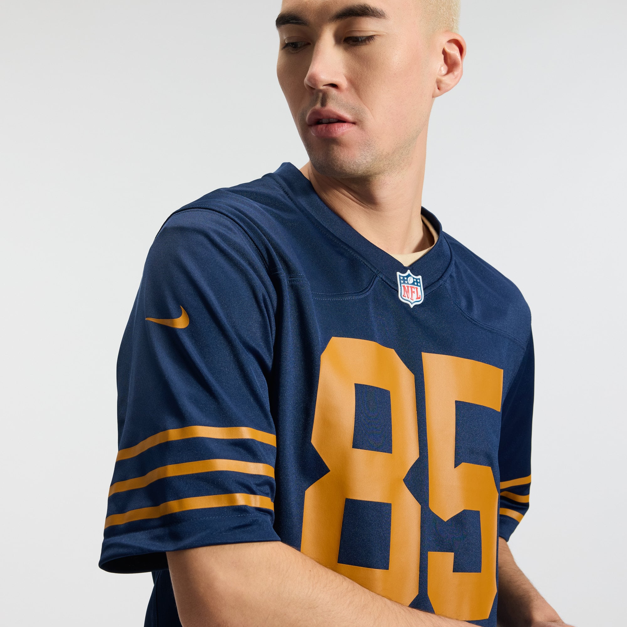 Tucker Kraft Green Bay Packers Game Jersey - Green - Navy - Image 12